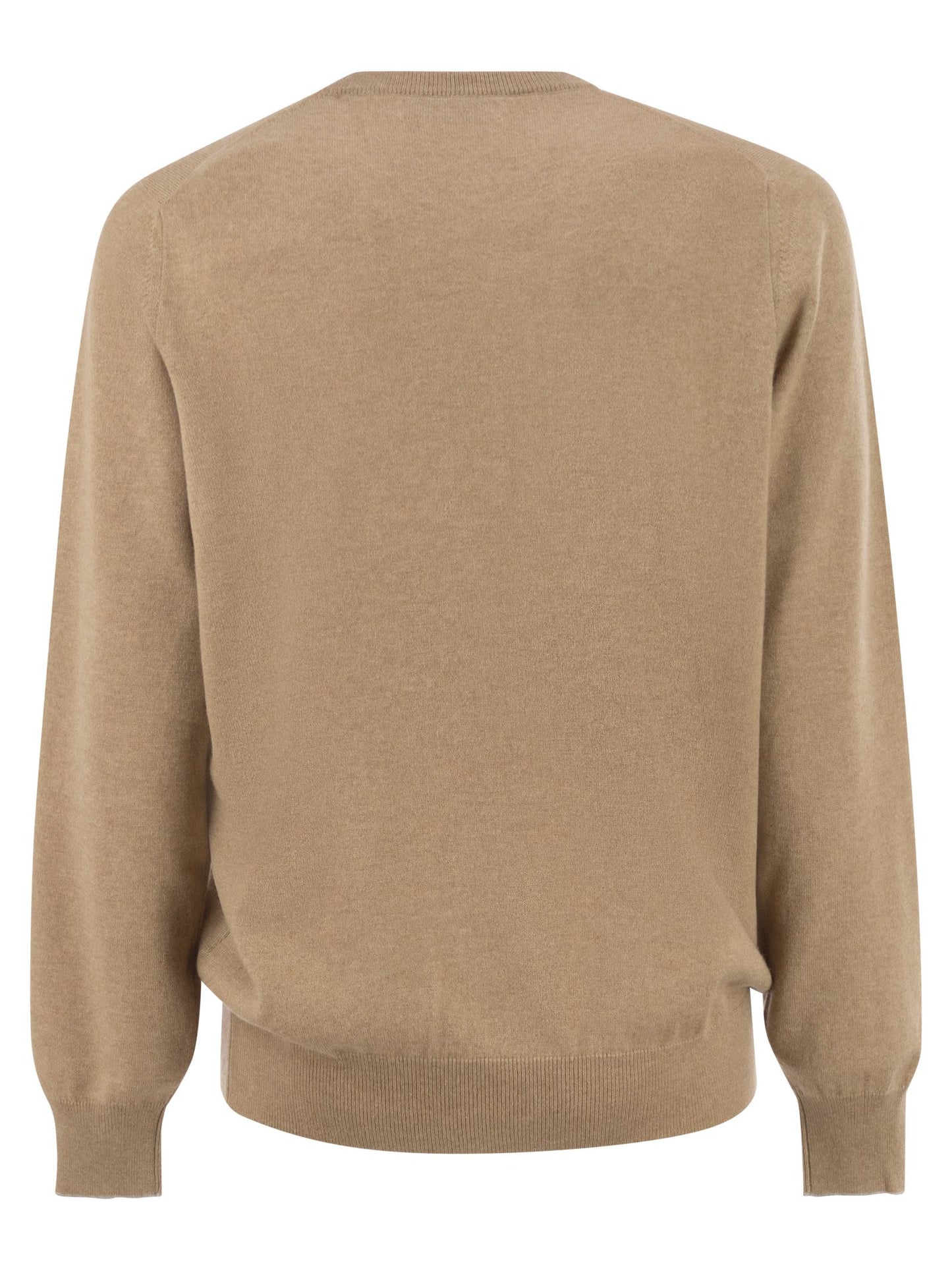 Brunello Cucinelli Men Pure Cashmere Crew-Neck Sweater BRUNELLO CUCINELLI
