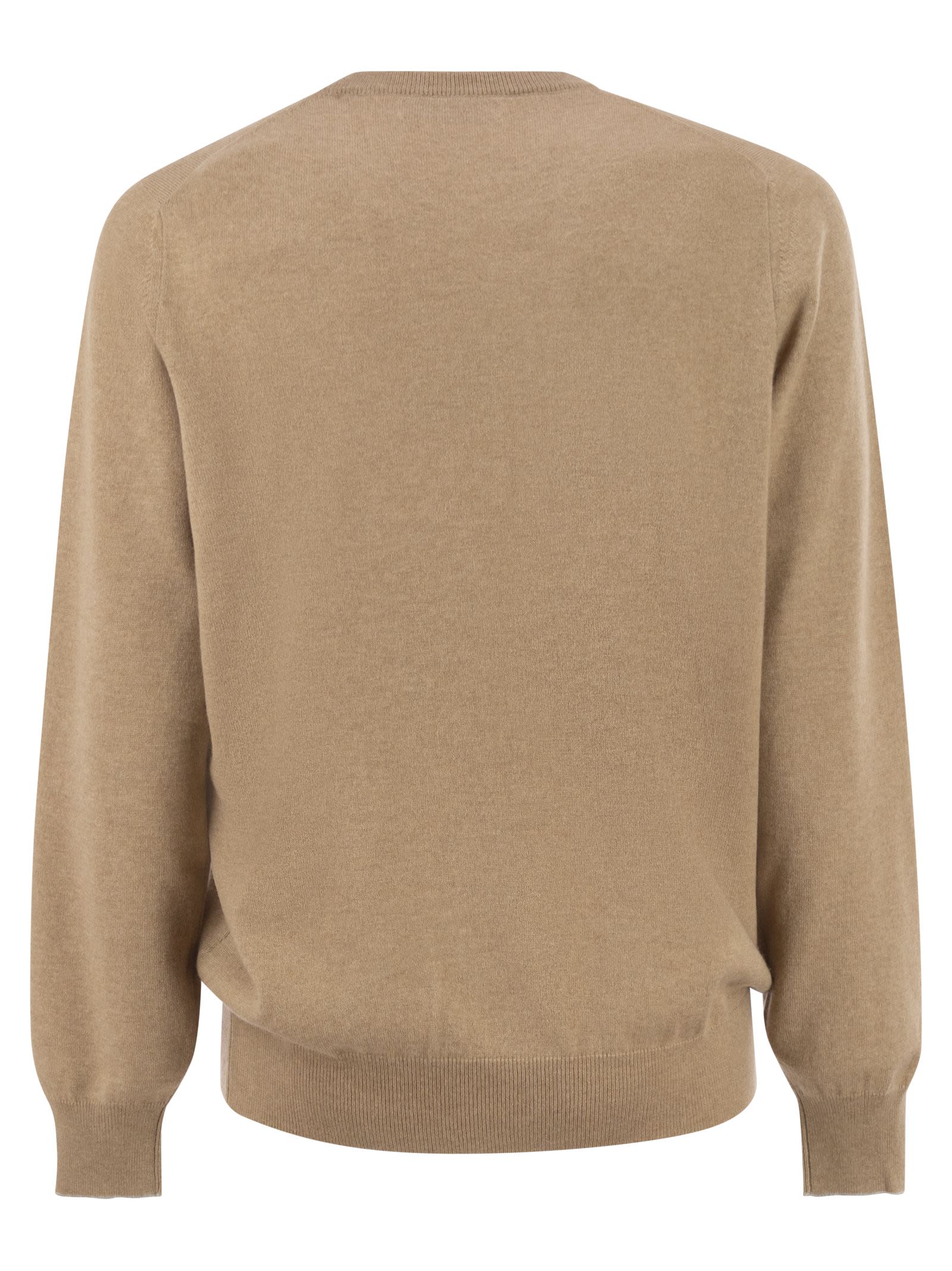 Brunello Cucinelli Men Pure Cashmere Crew-Neck Sweater BRUNELLO CUCINELLI