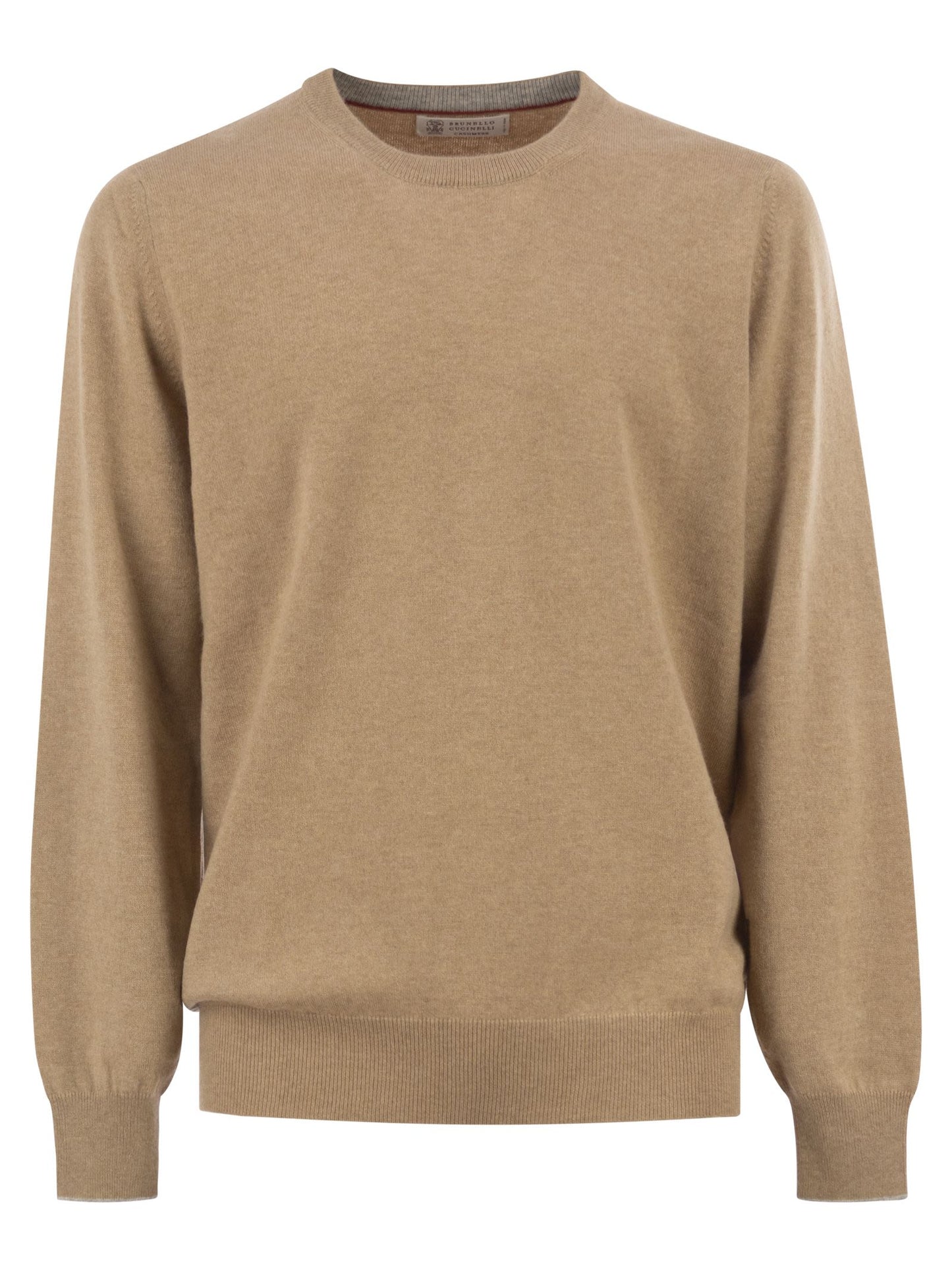 Brunello Cucinelli Men Pure Cashmere Crew-Neck Sweater BRUNELLO CUCINELLI