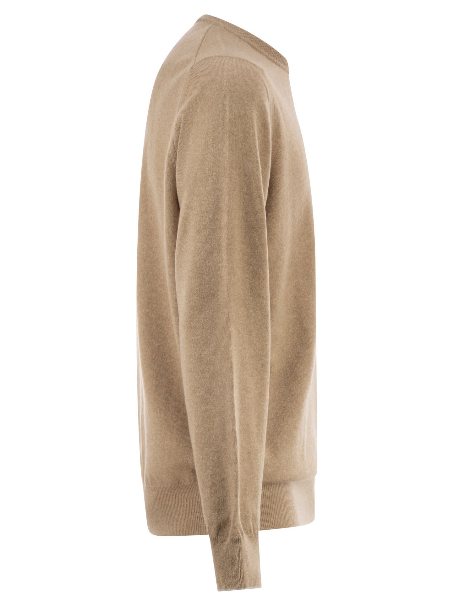 Brunello Cucinelli Men Pure Cashmere Crew-Neck Sweater BRUNELLO CUCINELLI