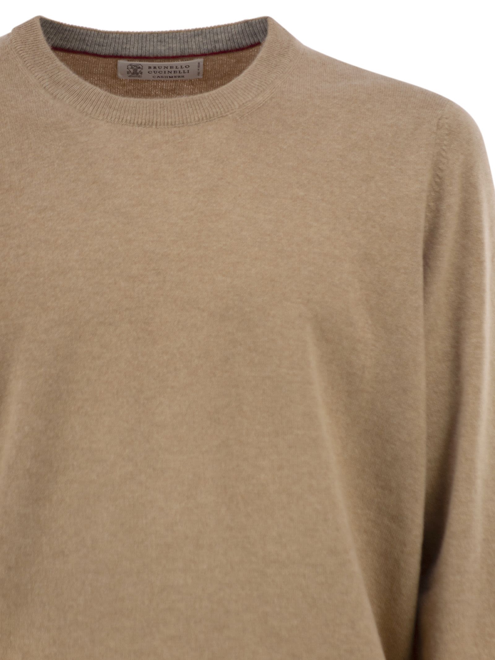 Brunello Cucinelli Men Pure Cashmere Crew-Neck Sweater BRUNELLO CUCINELLI