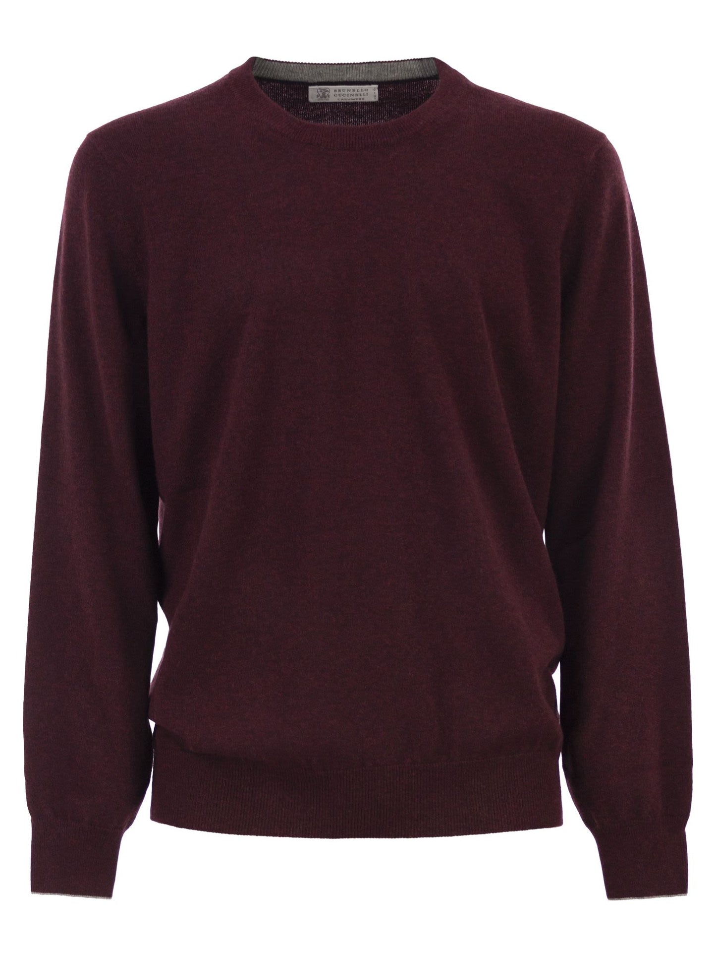Brunello Cucinelli Men Pure Cashmere Crew-Neck Sweater BRUNELLO CUCINELLI