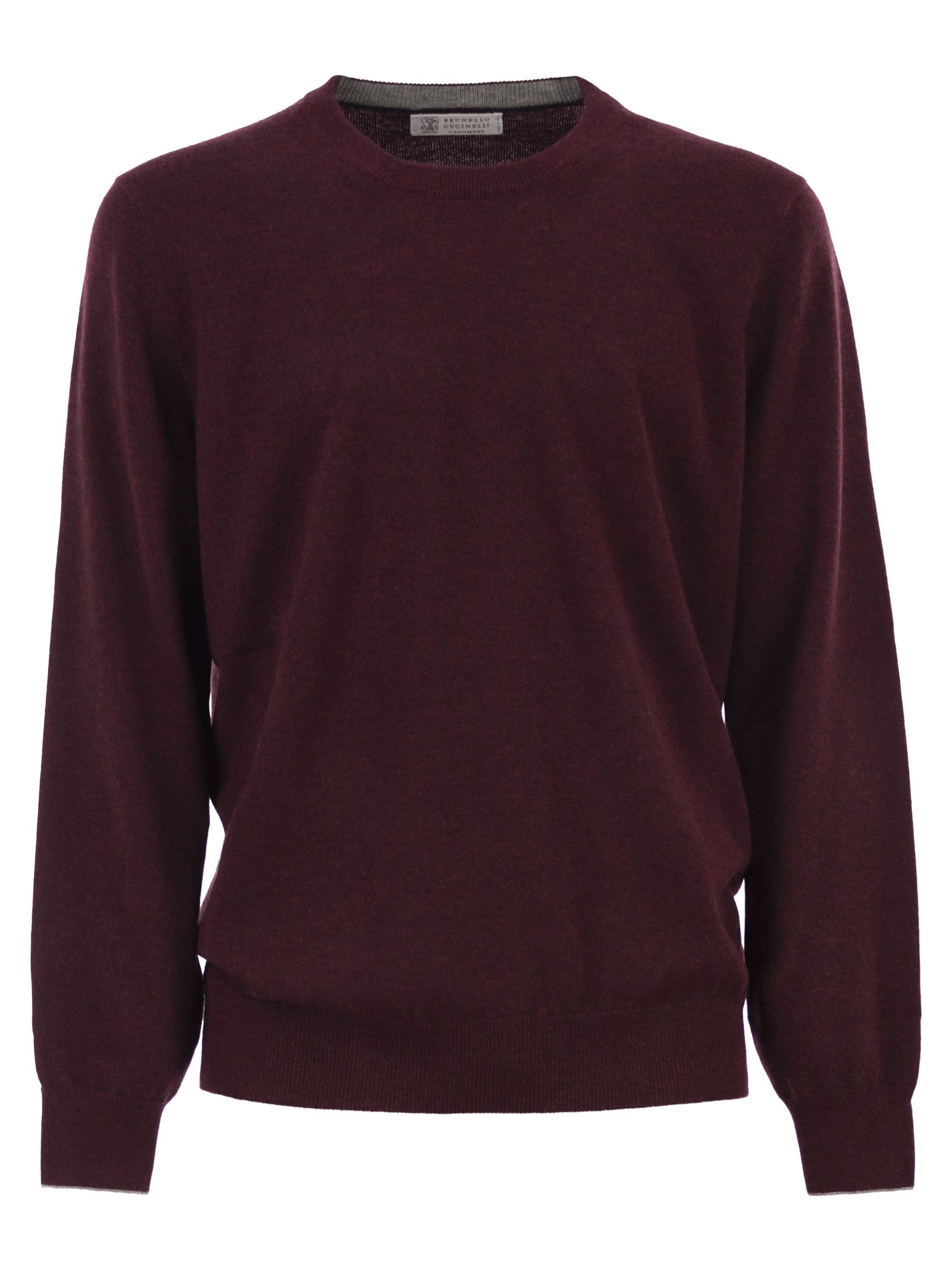 Brunello Cucinelli Men Pure Cashmere Crew-Neck Sweater BRUNELLO CUCINELLI