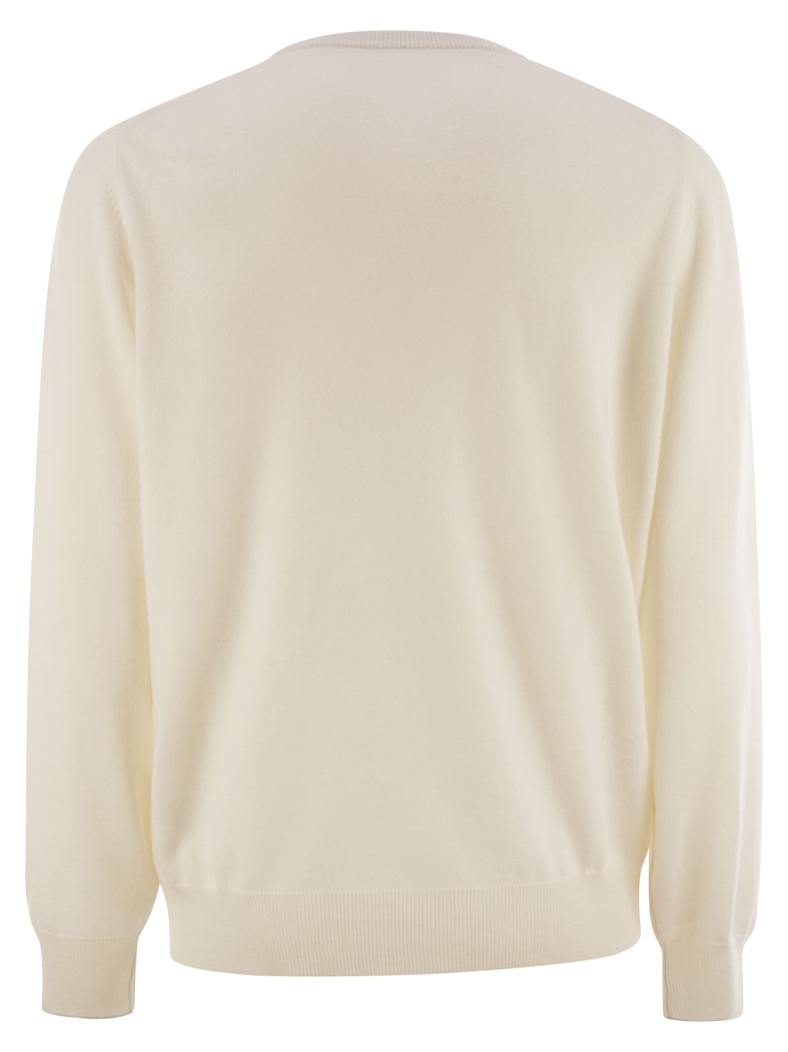 Brunello Cucinelli Men Pure Cashmere Crew-Neck Sweater BRUNELLO CUCINELLI