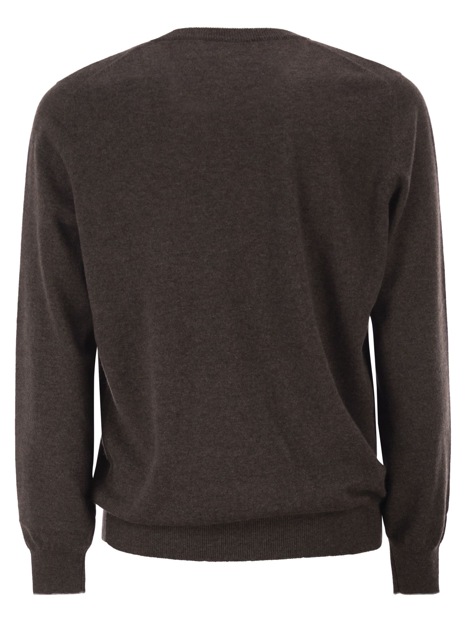 Brunello Cucinelli Men Pure Cashmere Crew-Neck Sweater BRUNELLO CUCINELLI