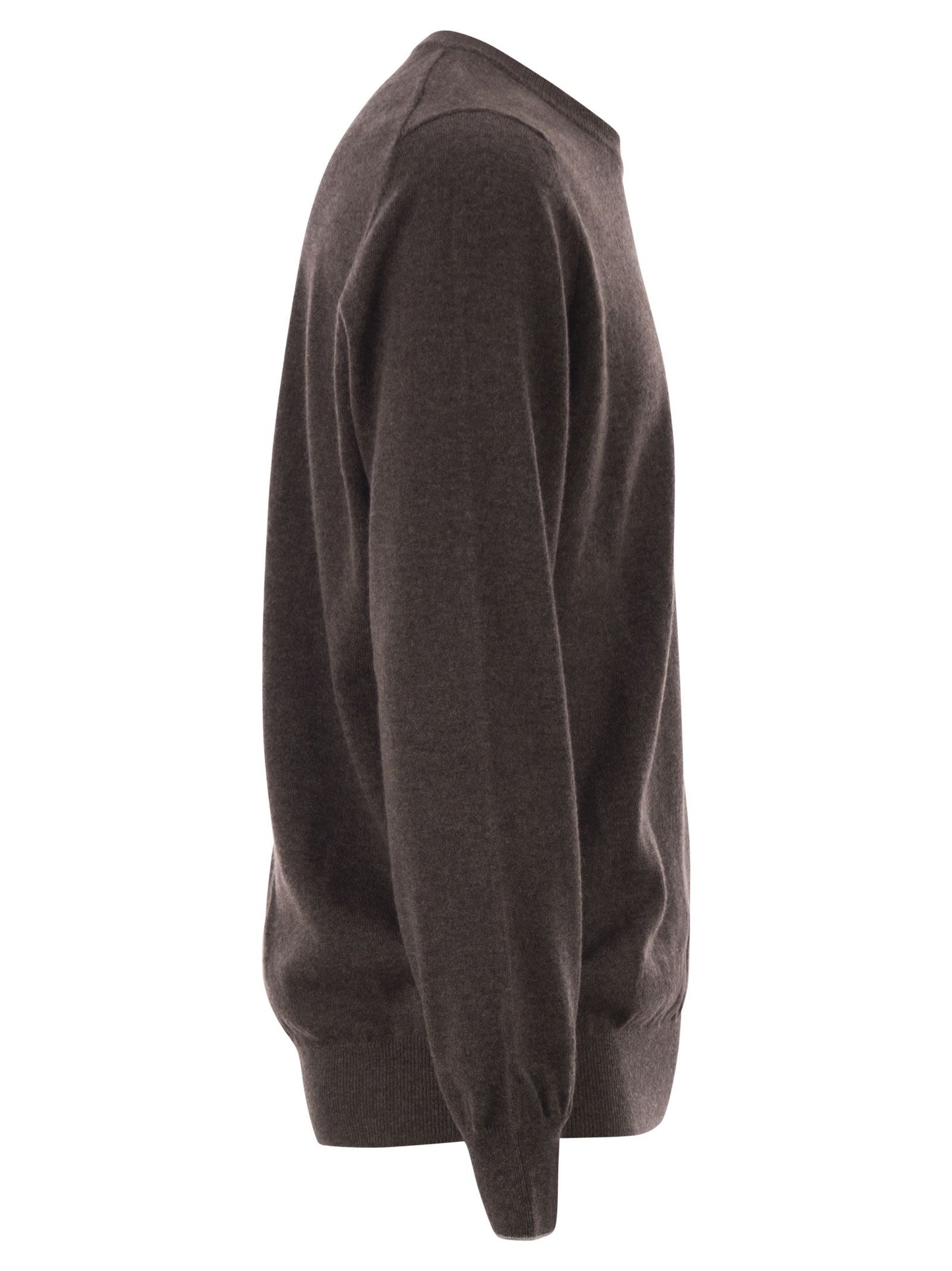Brunello Cucinelli Men Pure Cashmere Crew-Neck Sweater BRUNELLO CUCINELLI