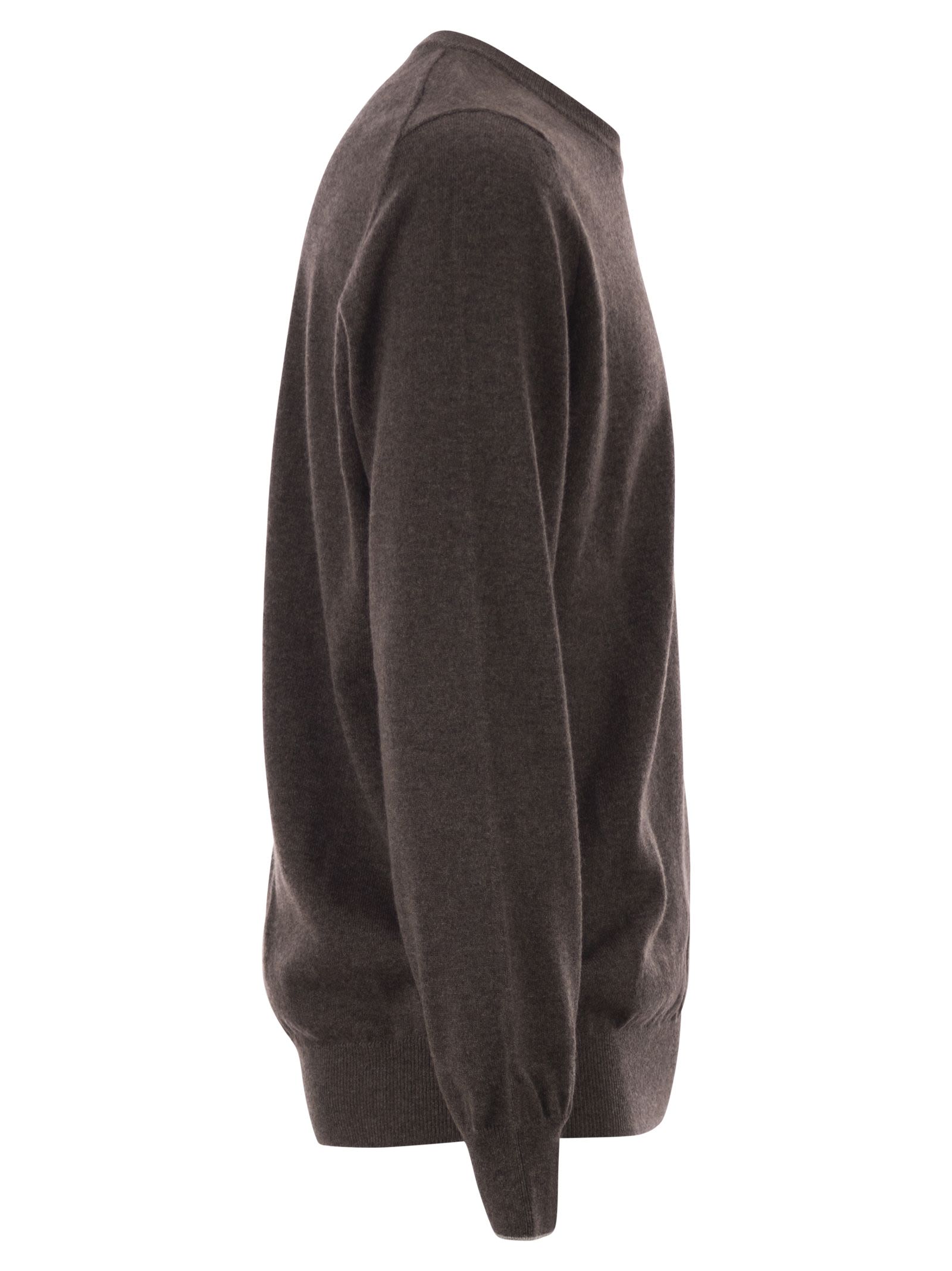 Brunello Cucinelli Men Pure Cashmere Crew-Neck Sweater BRUNELLO CUCINELLI