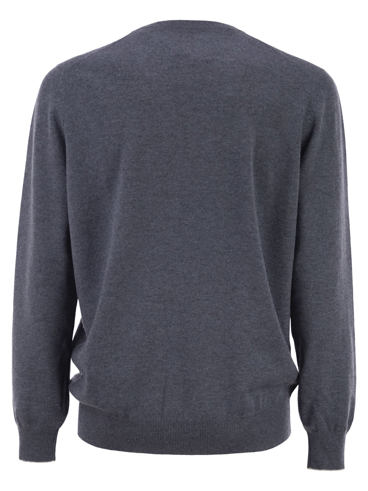 Brunello Cucinelli Men Pure Cashmere Crew-Neck Sweater BRUNELLO CUCINELLI