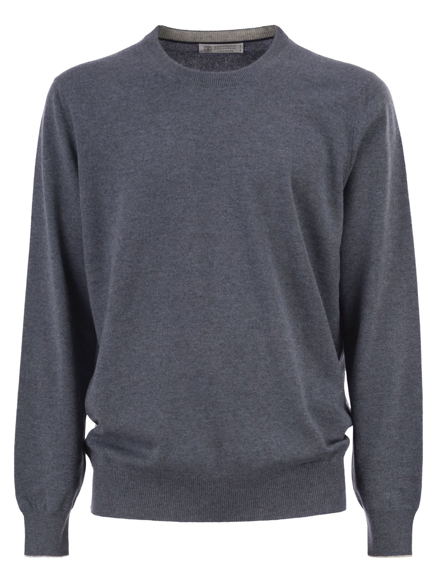 Brunello Cucinelli Men Pure Cashmere Crew-Neck Sweater BRUNELLO CUCINELLI
