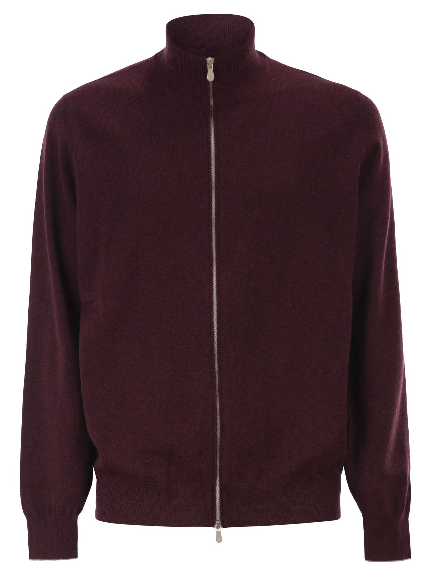 Brunello Cucinelli Men High-Necked Cashmere Cardigan With Zip BRUNELLO CUCINELLI