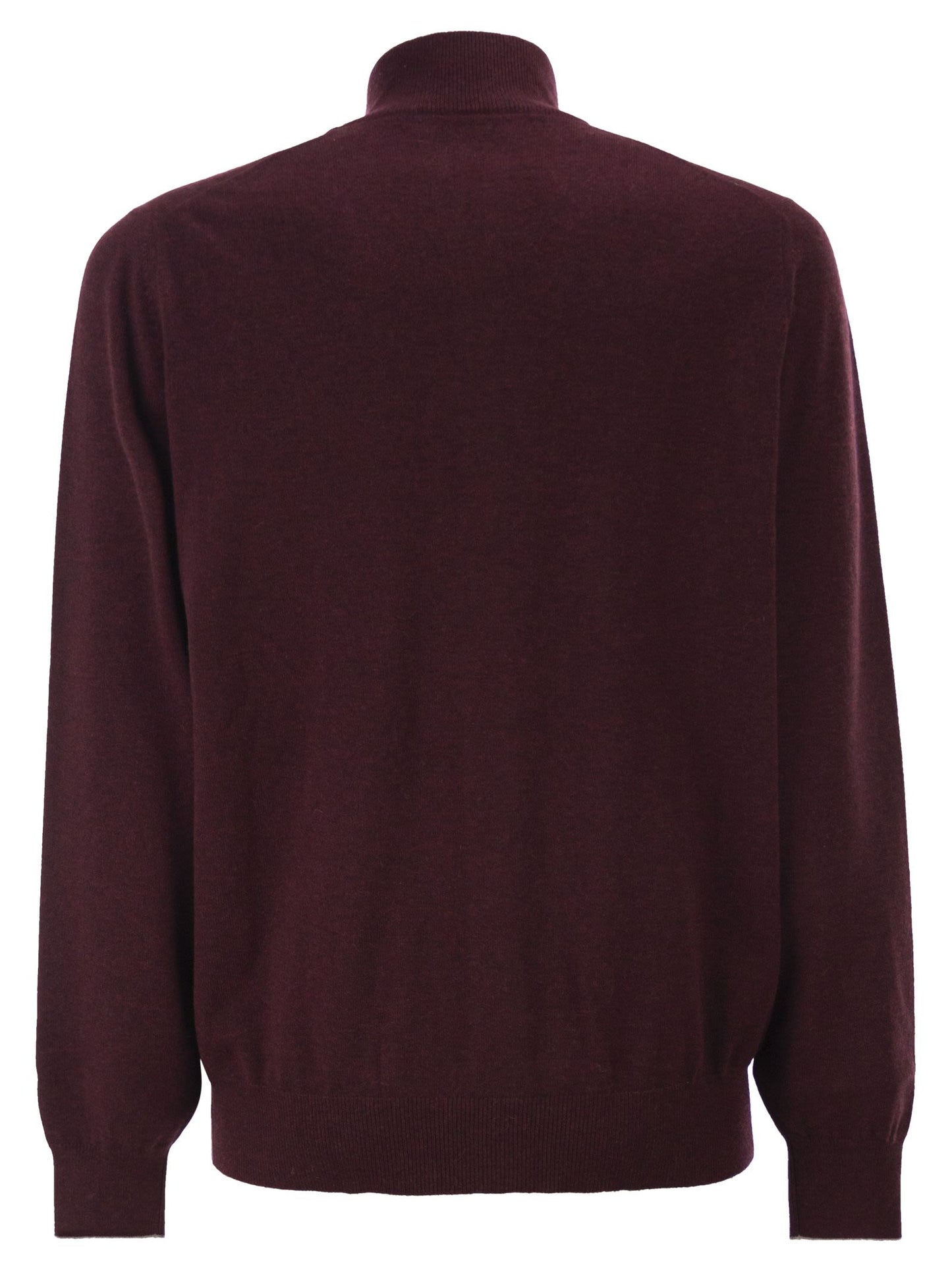 Brunello Cucinelli Men High-Necked Cashmere Cardigan With Zip BRUNELLO CUCINELLI