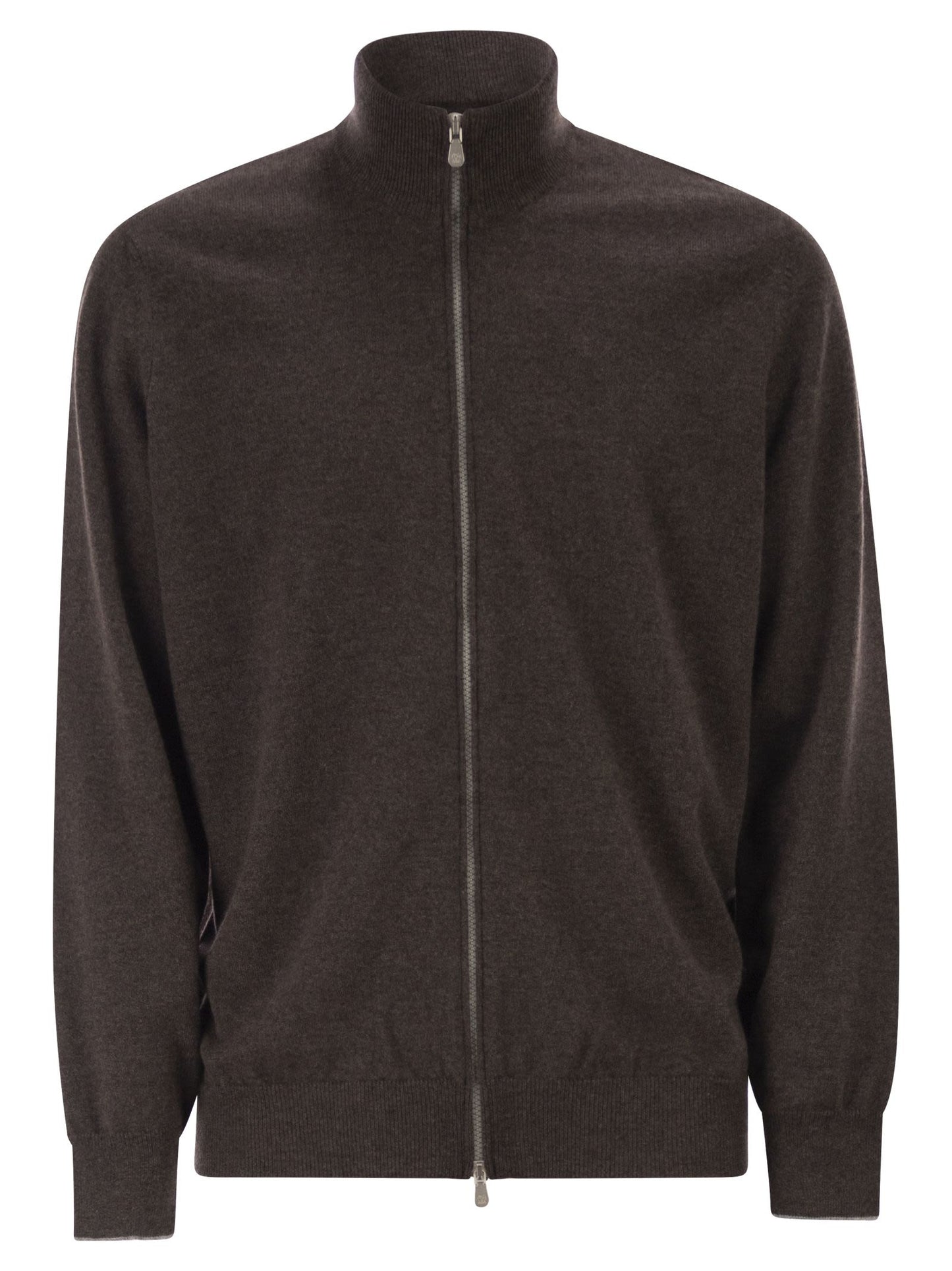 Brunello Cucinelli Men High-Necked Cashmere Cardigan With Zip BRUNELLO CUCINELLI