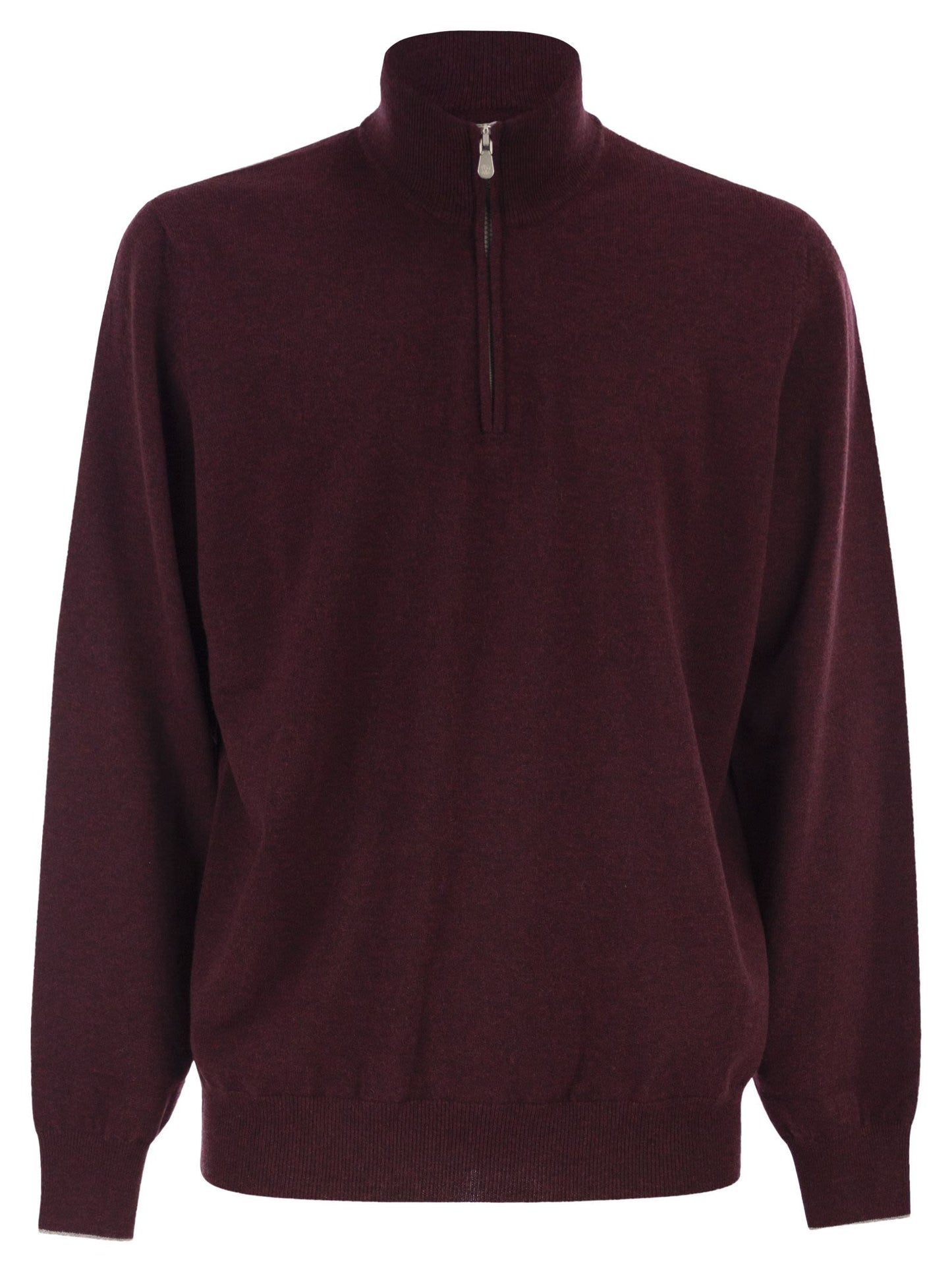 Brunello Cucinelli Men Cashmere Turtleneck Sweater With Zipper BRUNELLO CUCINELLI