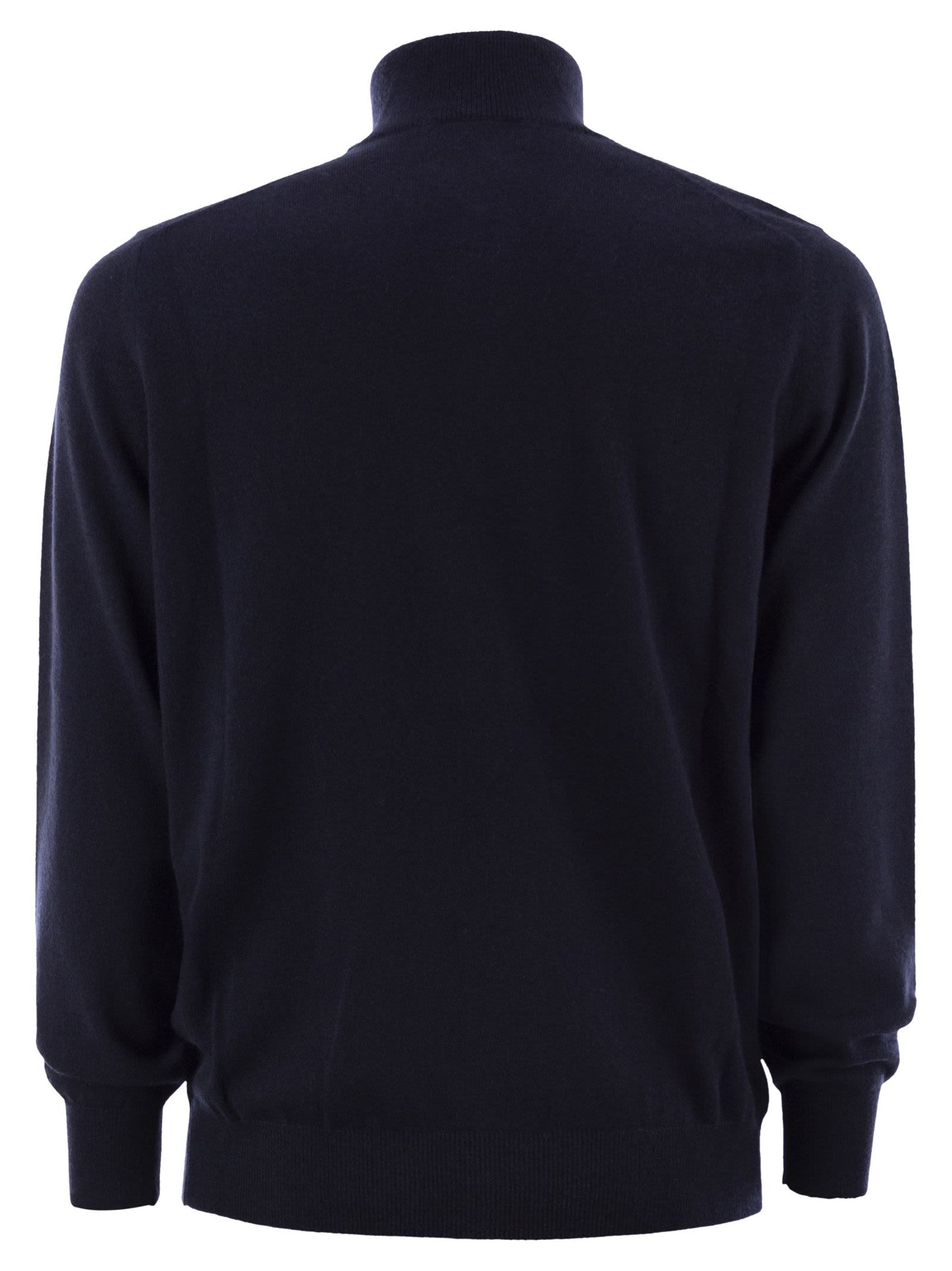 Brunello Cucinelli Men Cashmere Turtleneck Sweater With Zipper BRUNELLO CUCINELLI