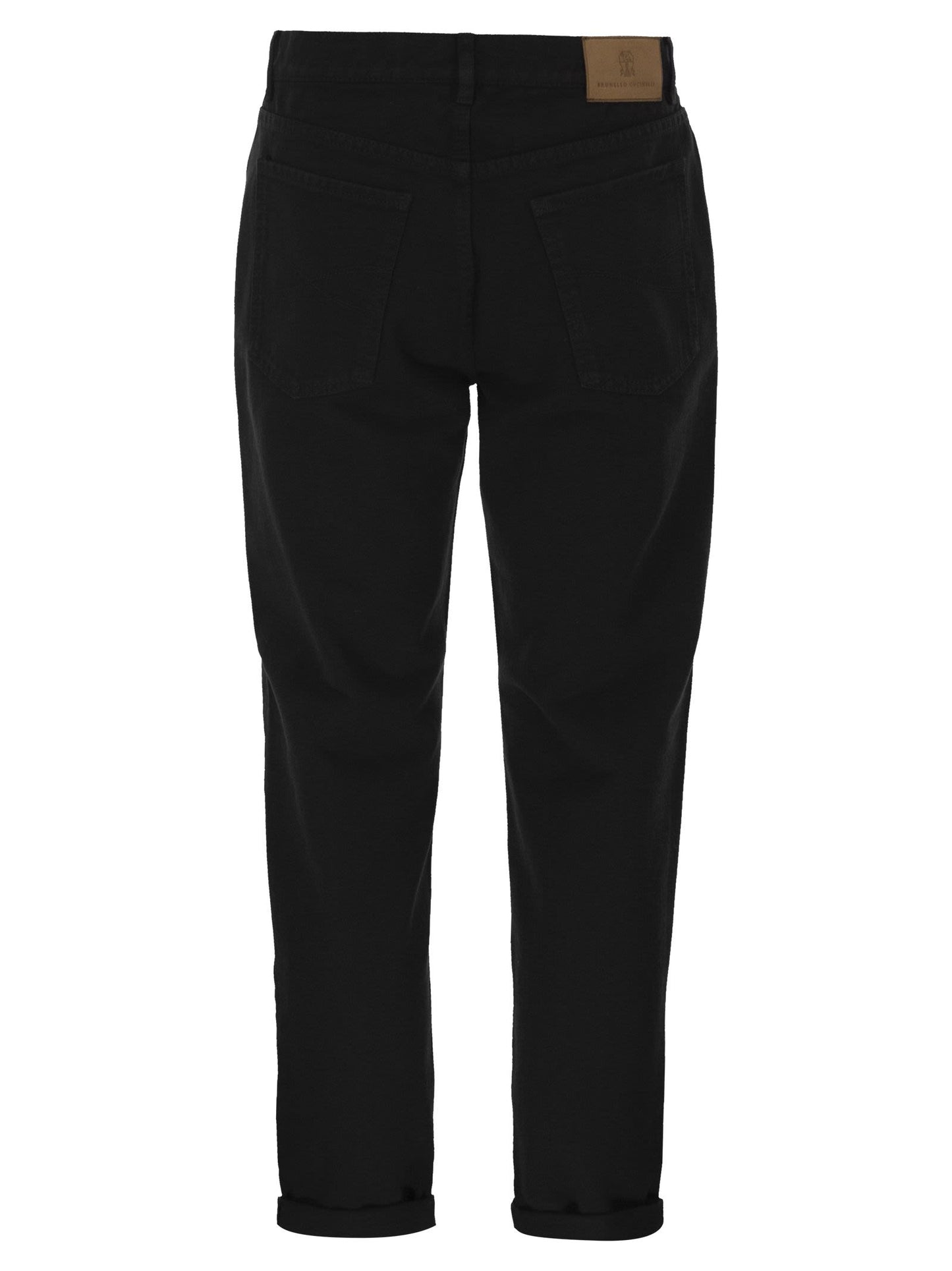 Brunello Cucinelli Men Five-Pocket Cotton Jeans With A Contemporary Silhouette BRUNELLO CUCINELLI