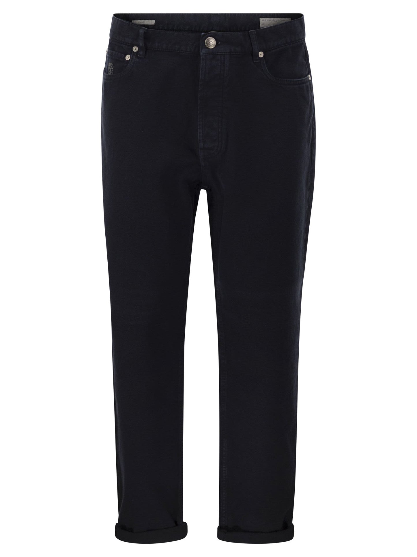 Brunello Cucinelli Men Five-Pocket Cotton Jeans With A Contemporary Silhouette