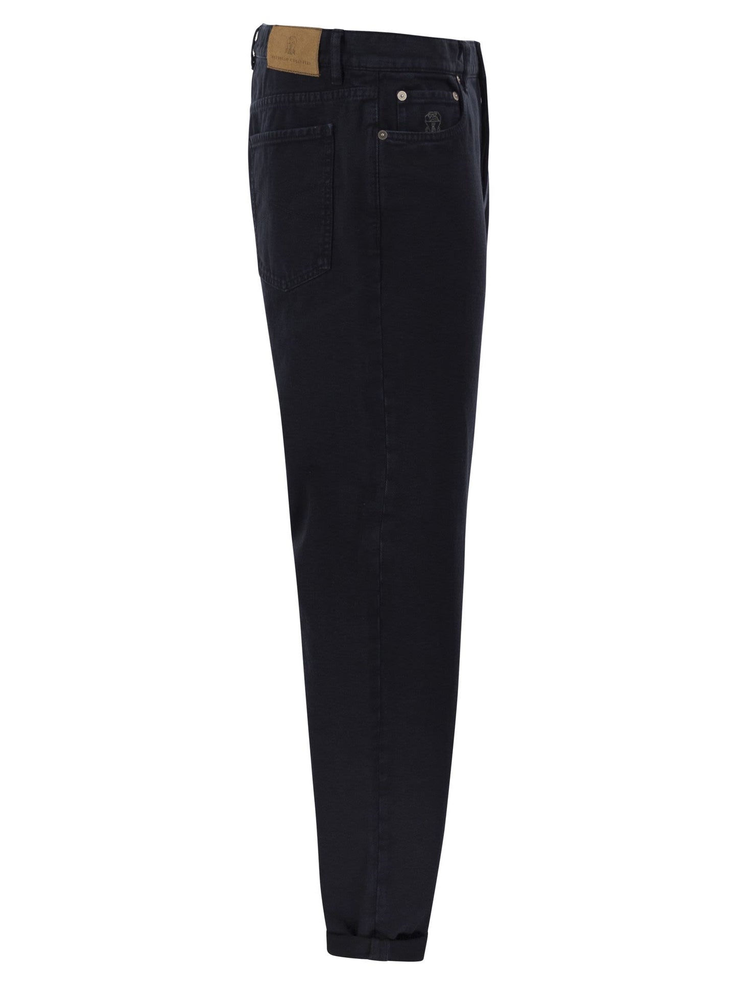 Brunello Cucinelli Men Five-Pocket Cotton Jeans With A Contemporary Silhouette