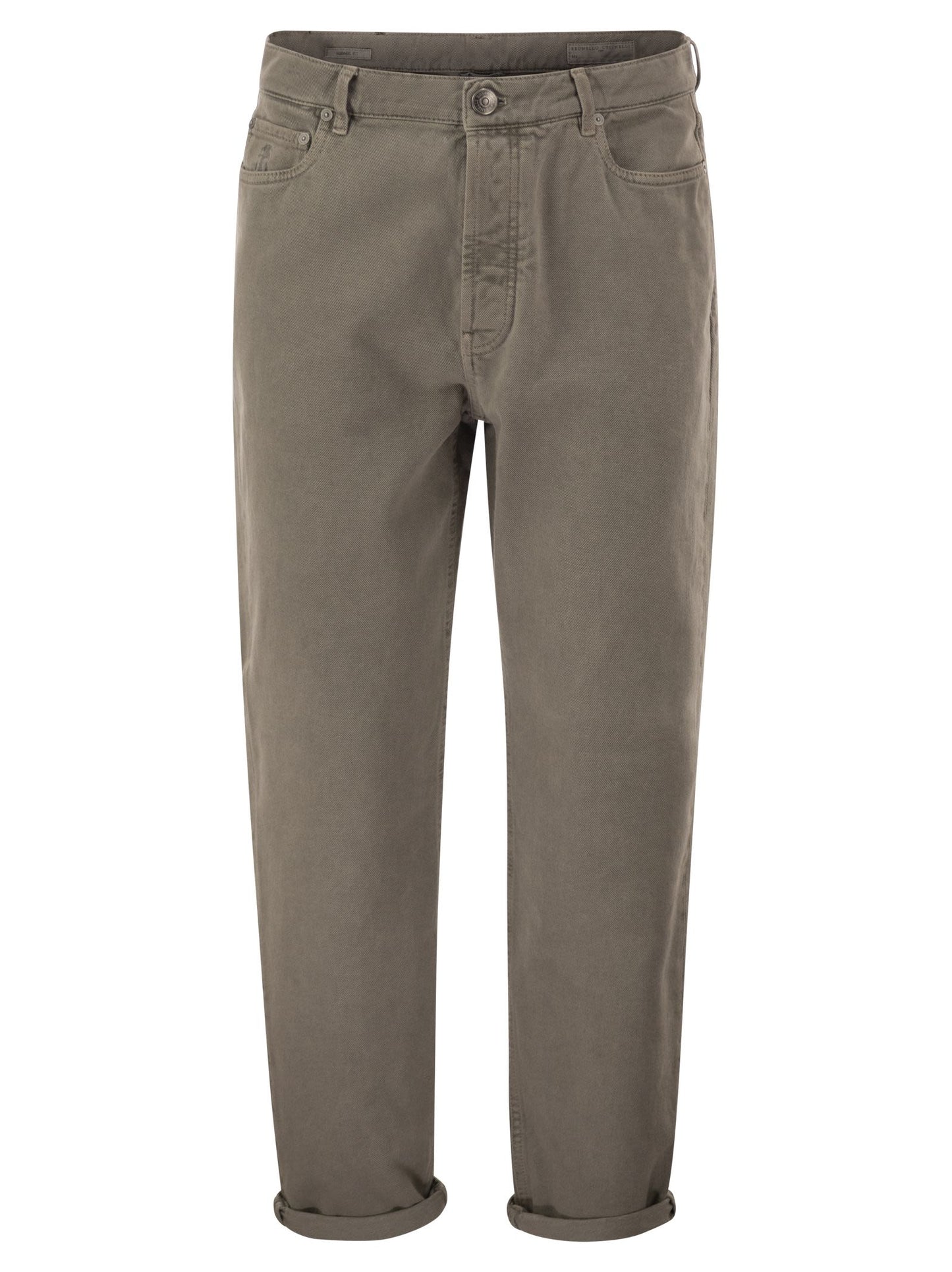 Brunello Cucinelli Men Five-Pocket Cotton Jeans With A Contemporary Silhouette BRUNELLO CUCINELLI