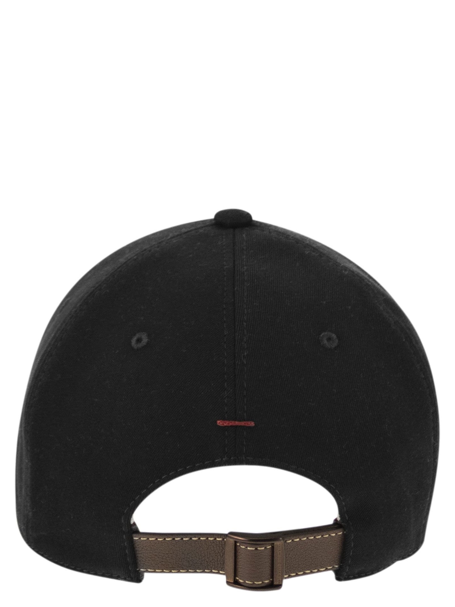 Brunello Cucinelli Men Baseball Cap In Garment-Dyed Twisted Cotton Gabardine With Embroidered Logo BRUNELLO CUCINELLI