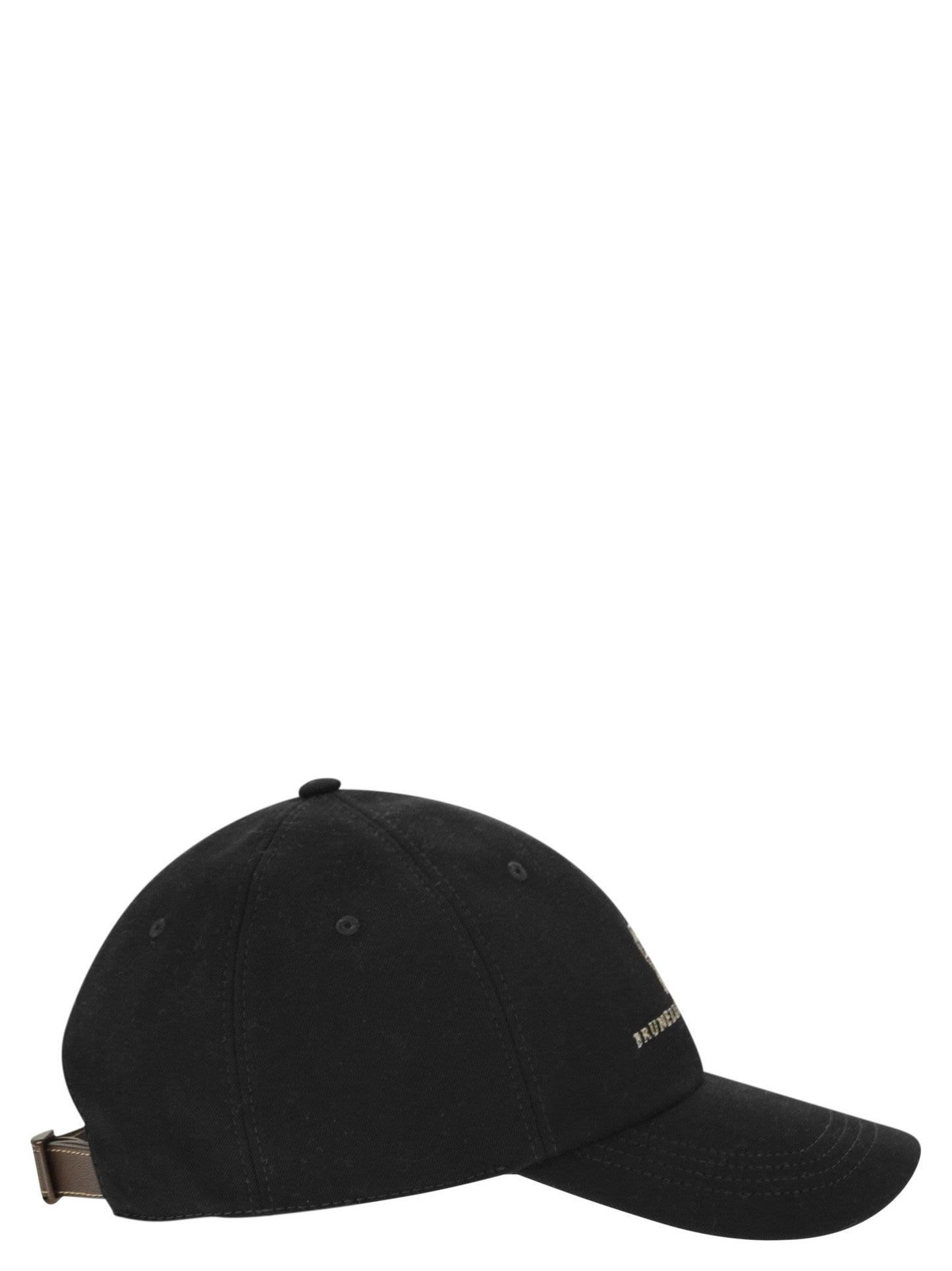 Brunello Cucinelli Men Baseball Cap In Garment-Dyed Twisted Cotton Gabardine With Embroidered Logo BRUNELLO CUCINELLI