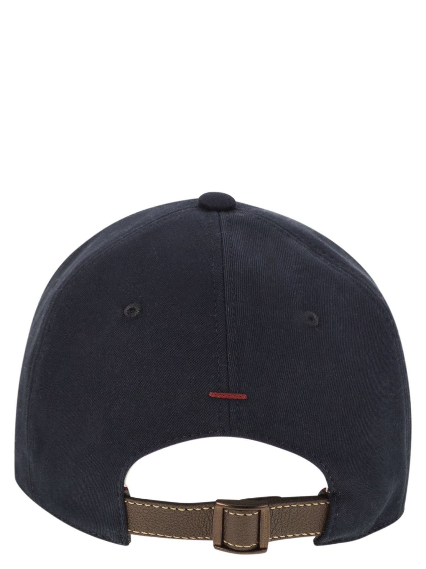 Brunello Cucinelli Men Baseball Cap In Garment-Dyed Twisted Cotton Gabardine With Embroidered Logo BRUNELLO CUCINELLI