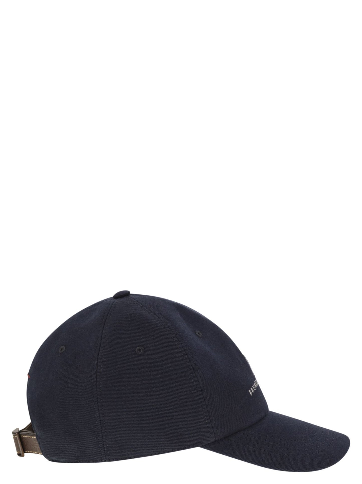 Brunello Cucinelli Men Baseball Cap In Garment-Dyed Twisted Cotton Gabardine With Embroidered Logo BRUNELLO CUCINELLI