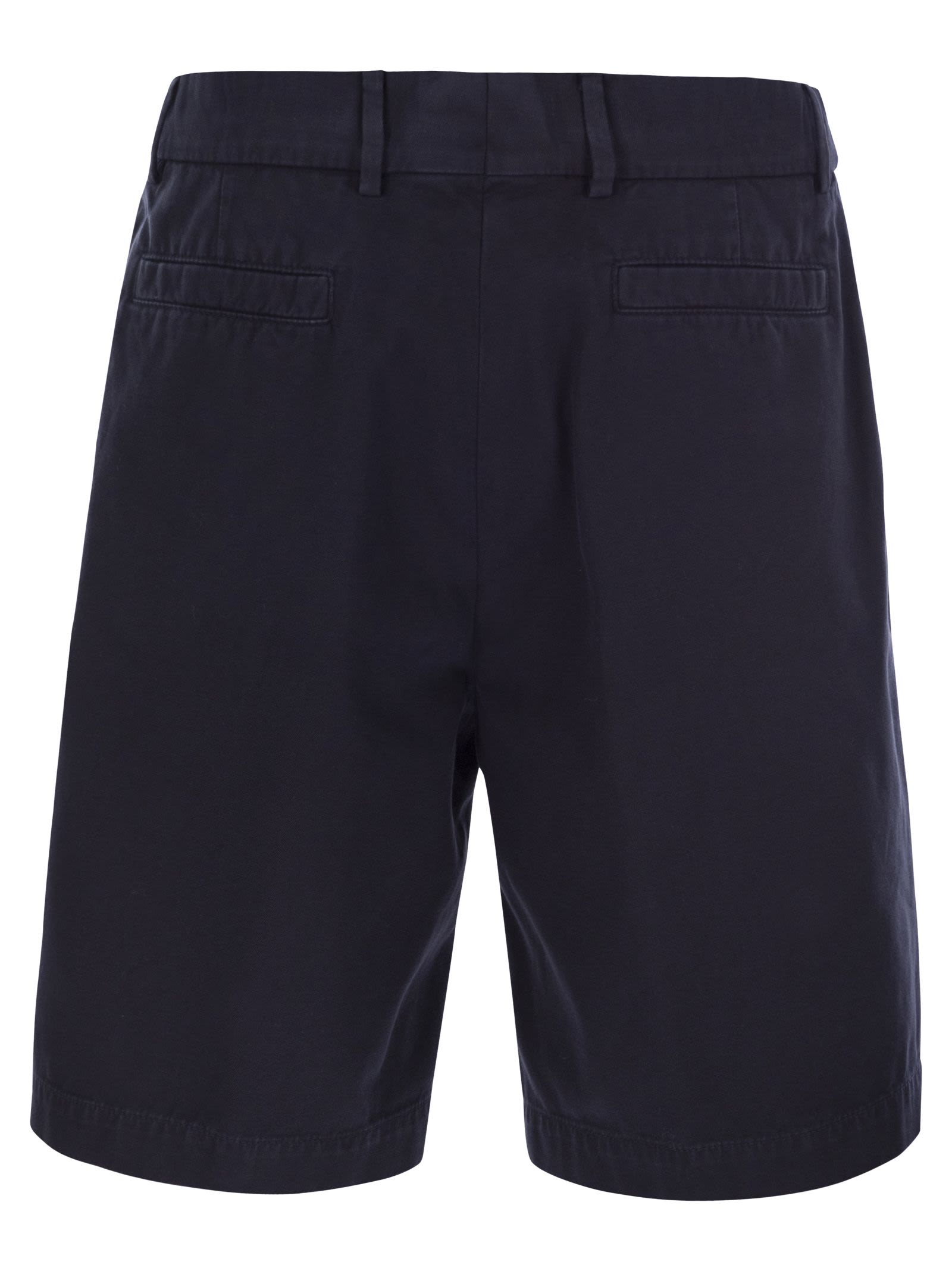 Brunello Cucinelli Men Cotton Gabardine Bermuda Shorts BRUNELLO CUCINELLI
