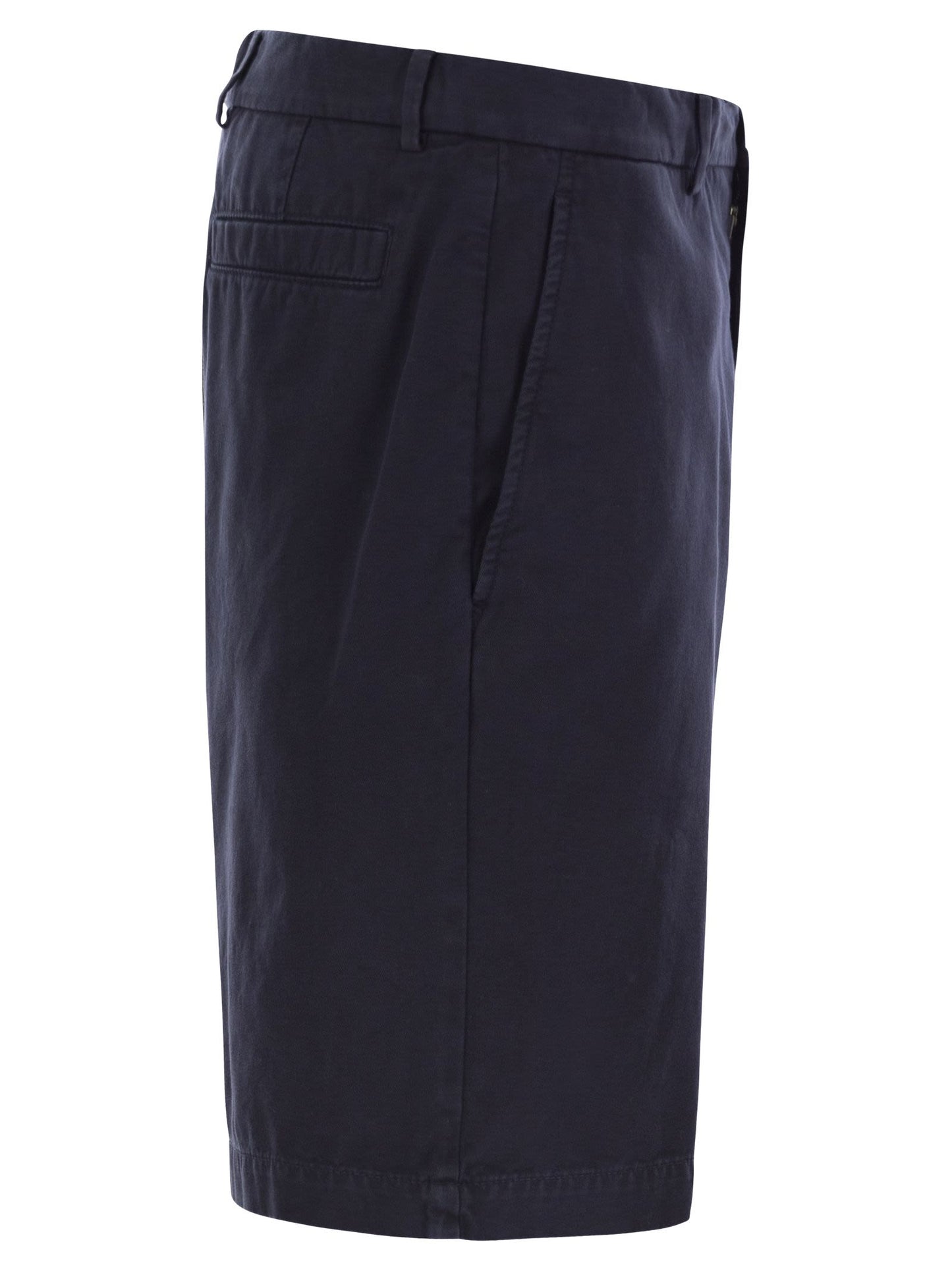 Brunello Cucinelli Men Cotton Gabardine Bermuda Shorts BRUNELLO CUCINELLI