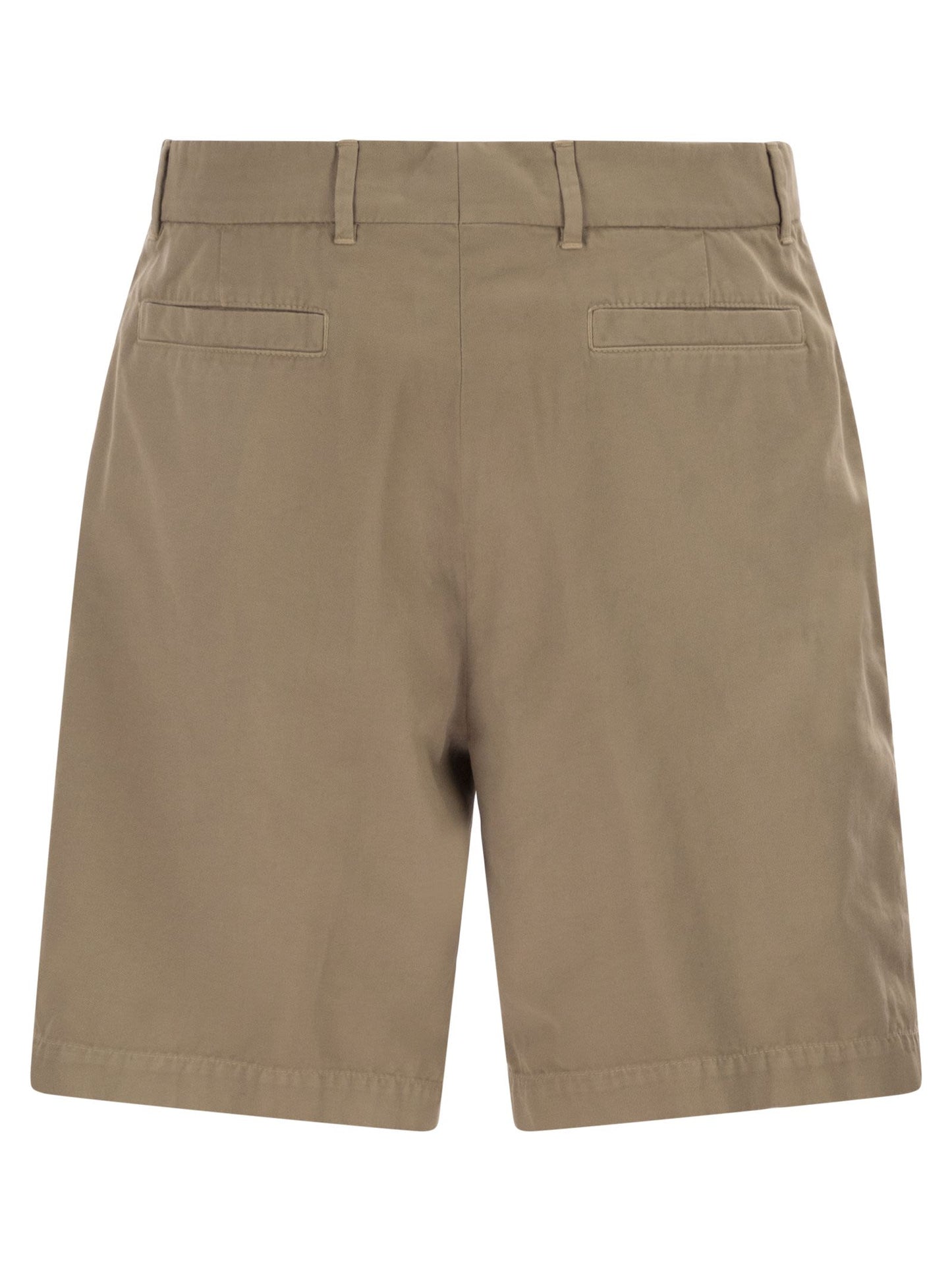 Brunello Cucinelli Men Cotton Gabardine Bermuda Shorts BRUNELLO CUCINELLI