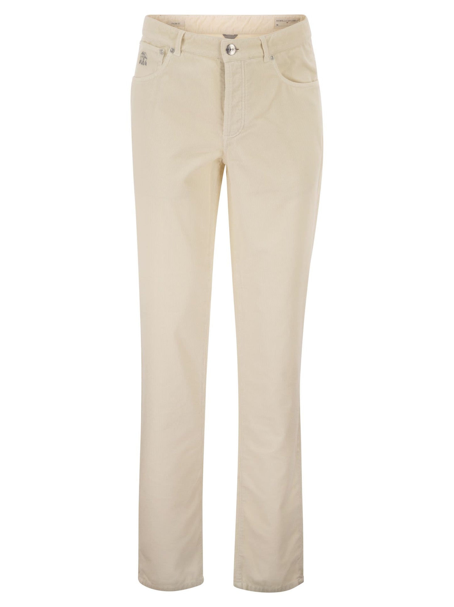 Brunello Cucinelli Men Five-Pocket Cotton Corduroy Trousers BRUNELLO CUCINELLI