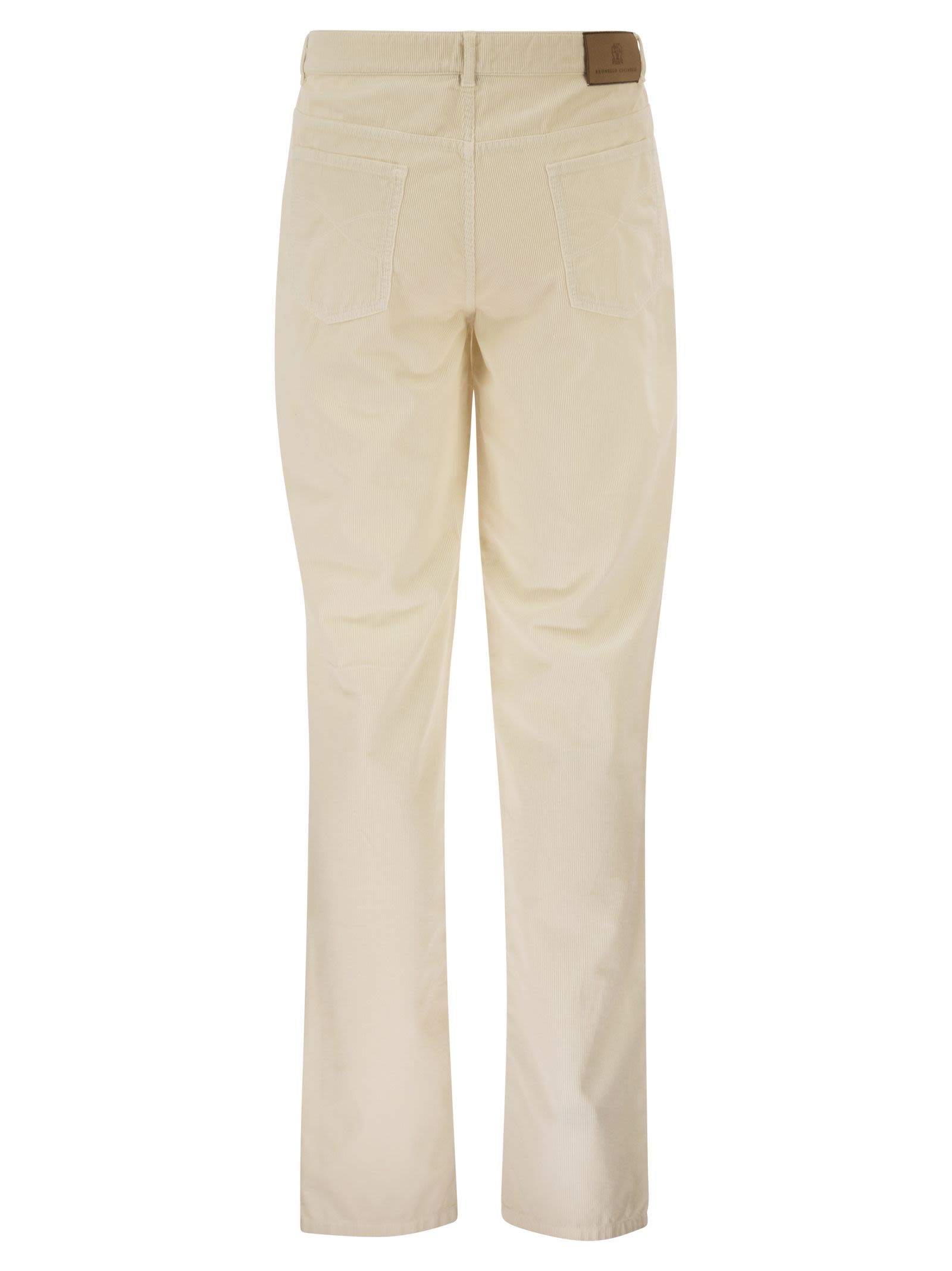 Brunello Cucinelli Men Five-Pocket Cotton Corduroy Trousers BRUNELLO CUCINELLI