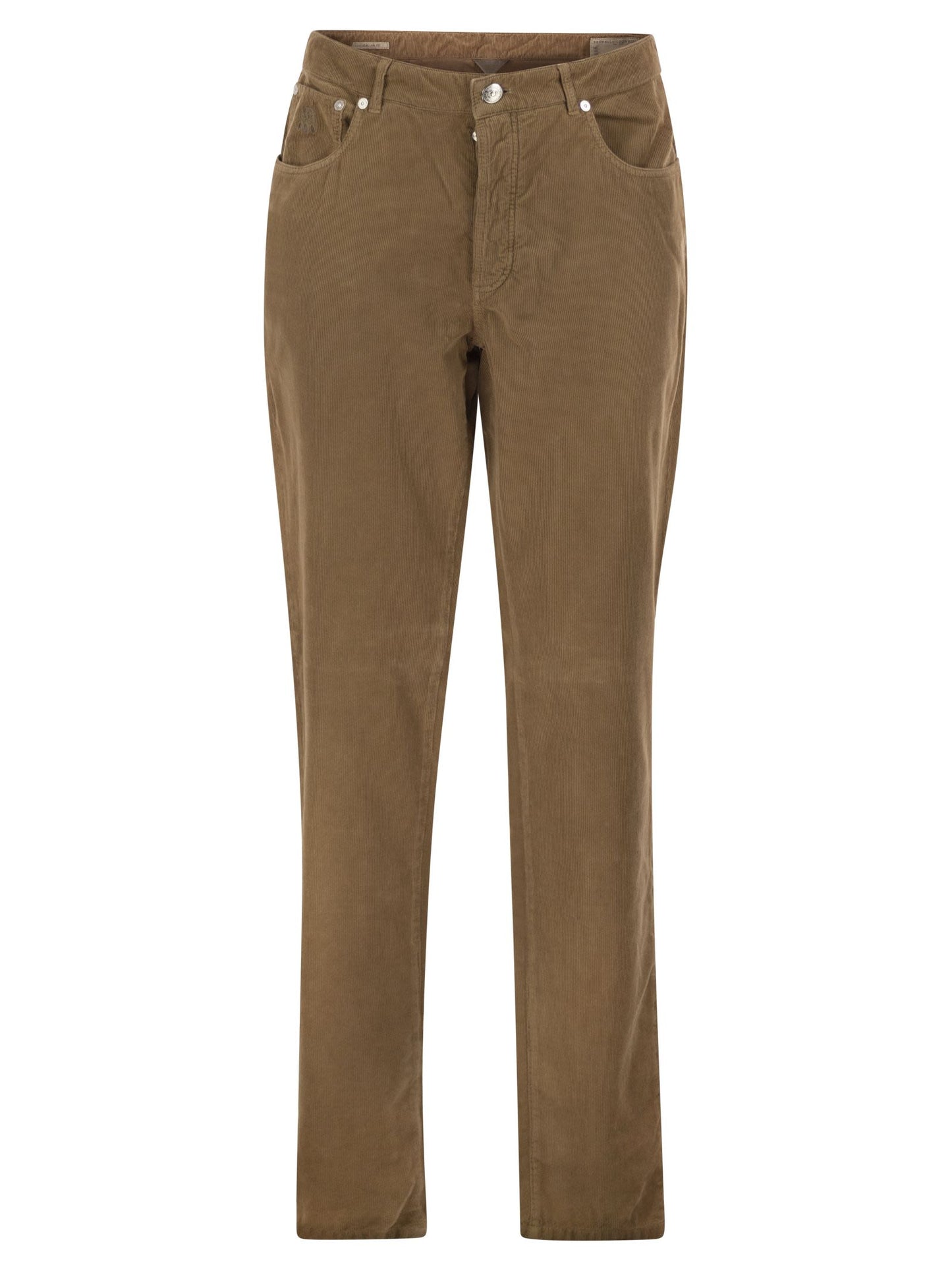 Brunello Cucinelli Men Five-Pocket Cotton Corduroy Trousers BRUNELLO CUCINELLI
