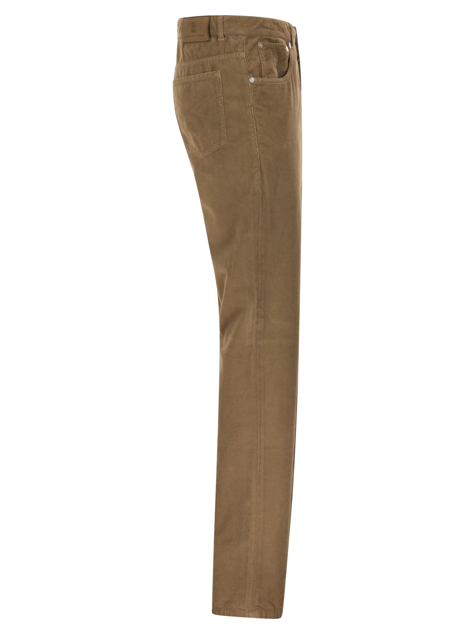 Brunello Cucinelli Men Five-Pocket Cotton Corduroy Trousers BRUNELLO CUCINELLI