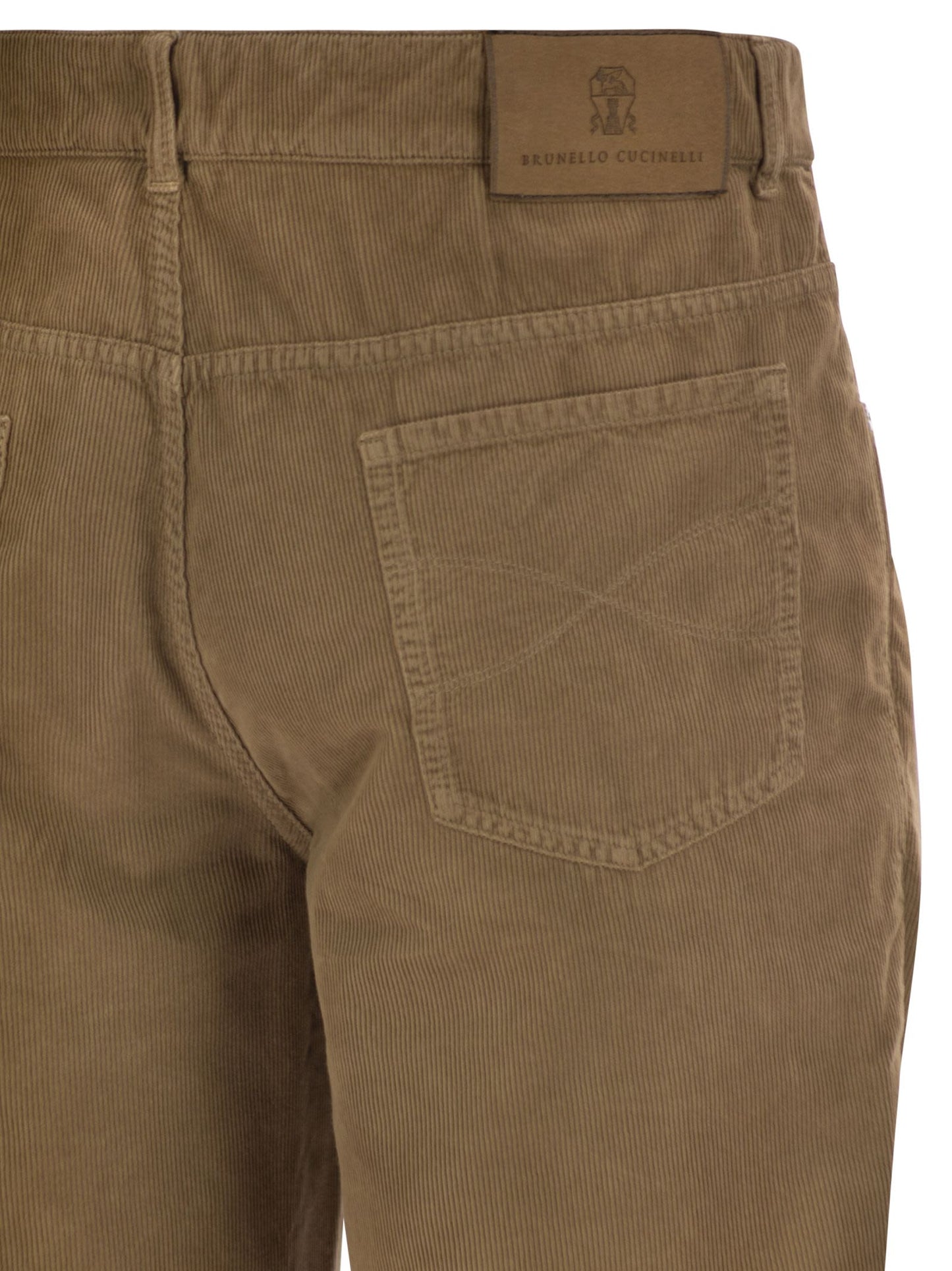 Brunello Cucinelli Men Five-Pocket Cotton Corduroy Trousers BRUNELLO CUCINELLI