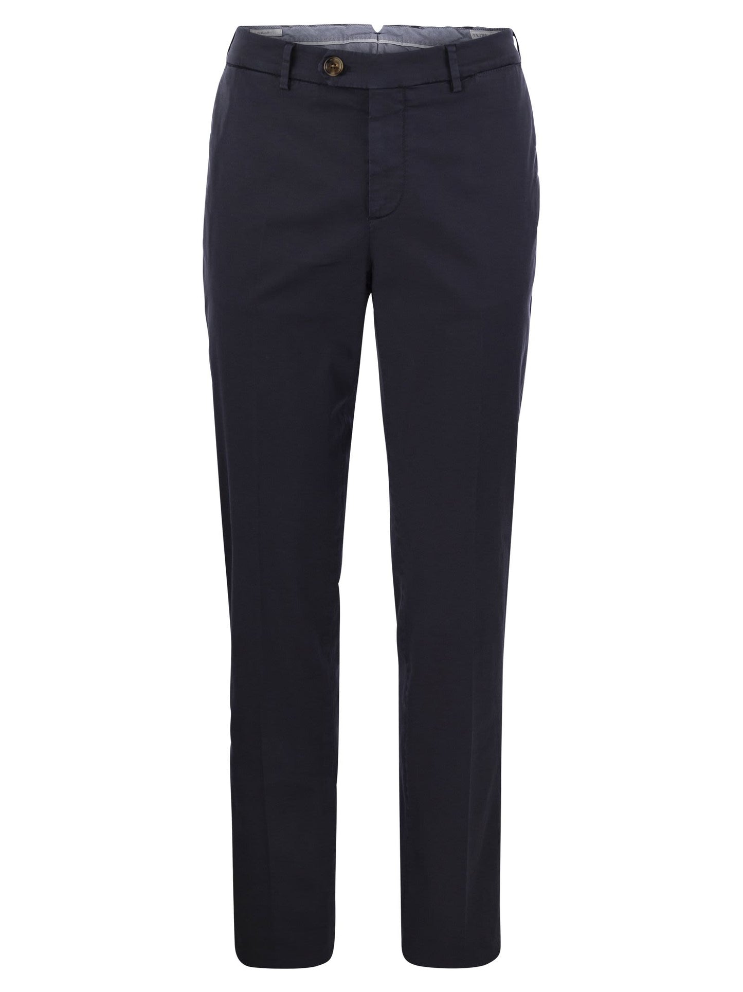 Brunello Cucinelli Men Italian Fit Cotton Gabardine Trousers BRUNELLO CUCINELLI
