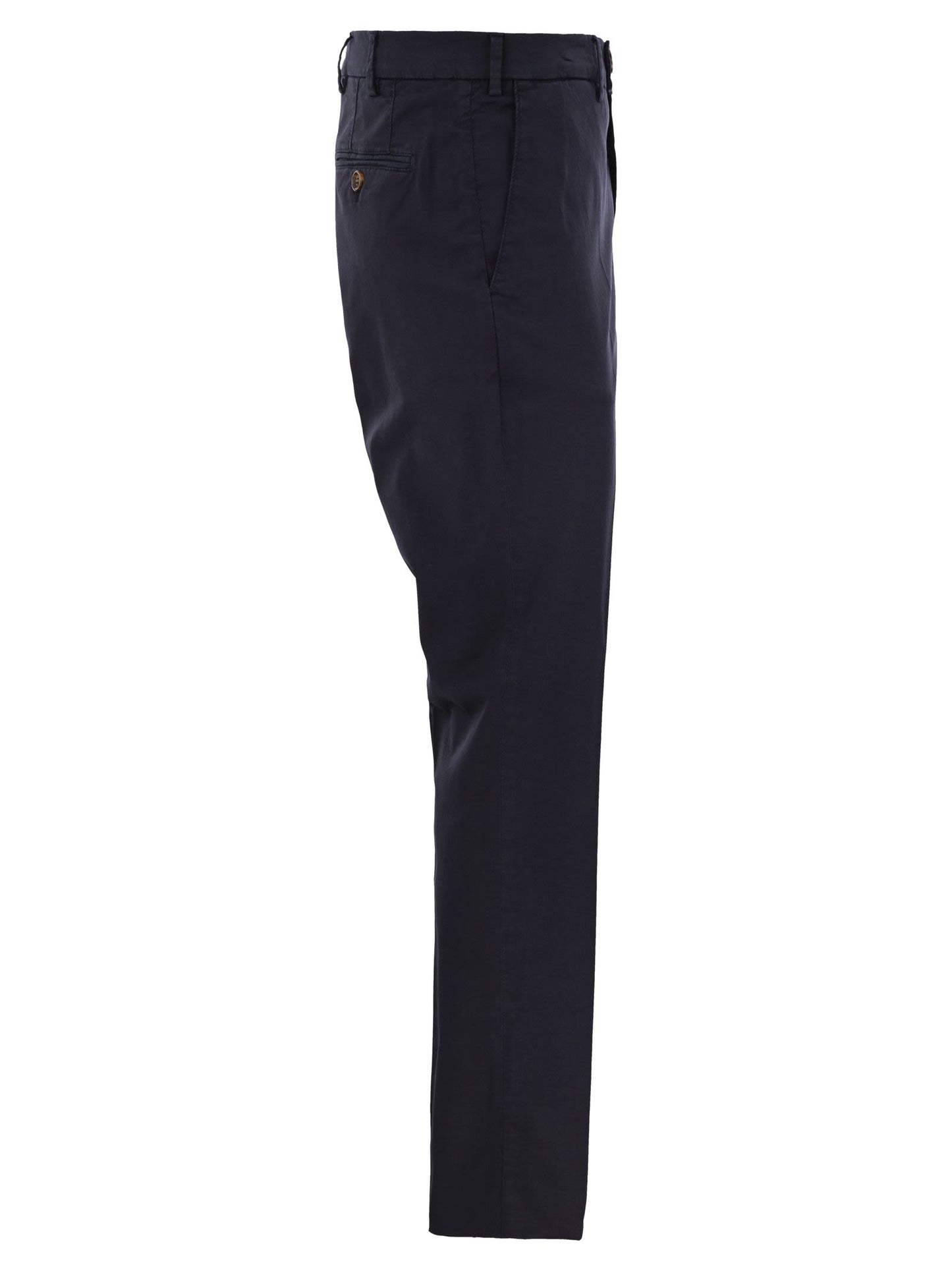 Brunello Cucinelli Men Italian Fit Cotton Gabardine Trousers BRUNELLO CUCINELLI