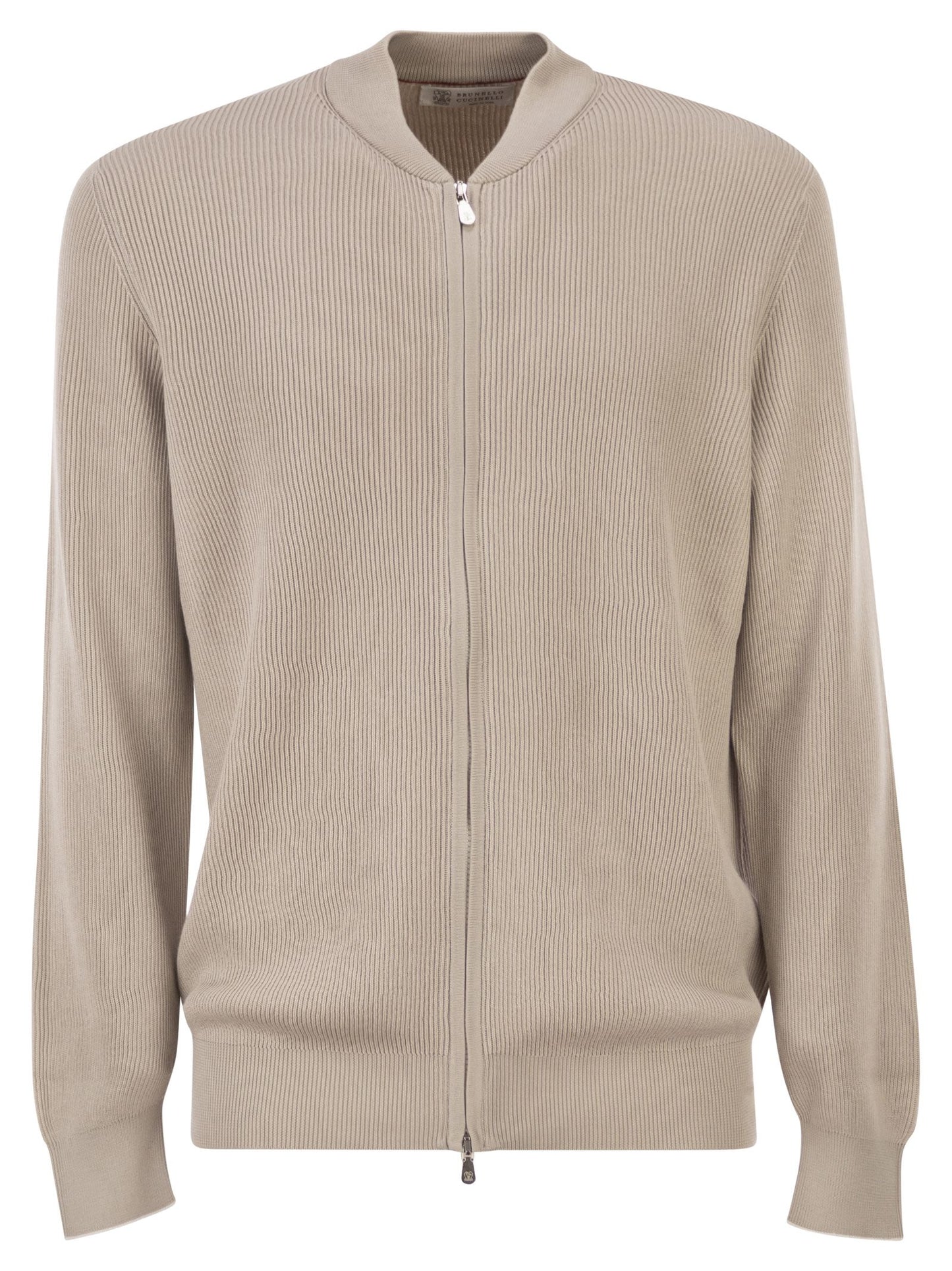 Brunello Cucinelli Men Cotton Cardigan With Zip BRUNELLO CUCINELLI
