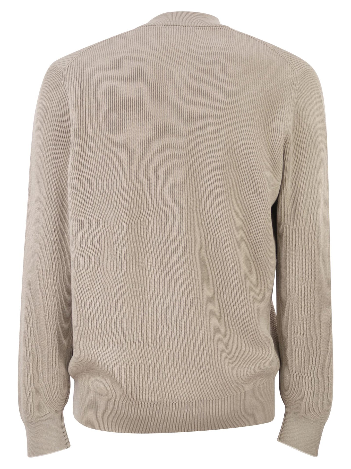 Brunello Cucinelli Men Cotton Cardigan With Zip BRUNELLO CUCINELLI