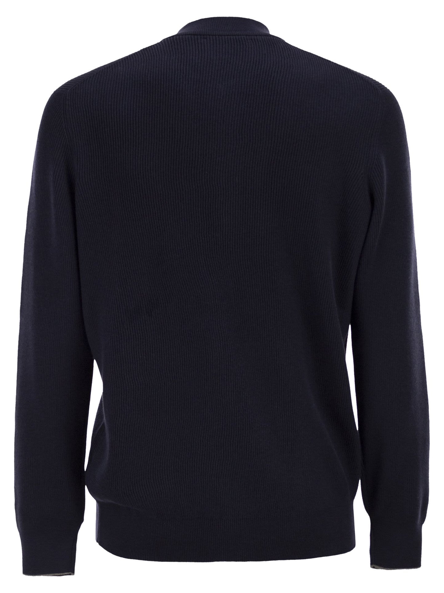 Brunello Cucinelli Men Cotton Cardigan With Zip BRUNELLO CUCINELLI