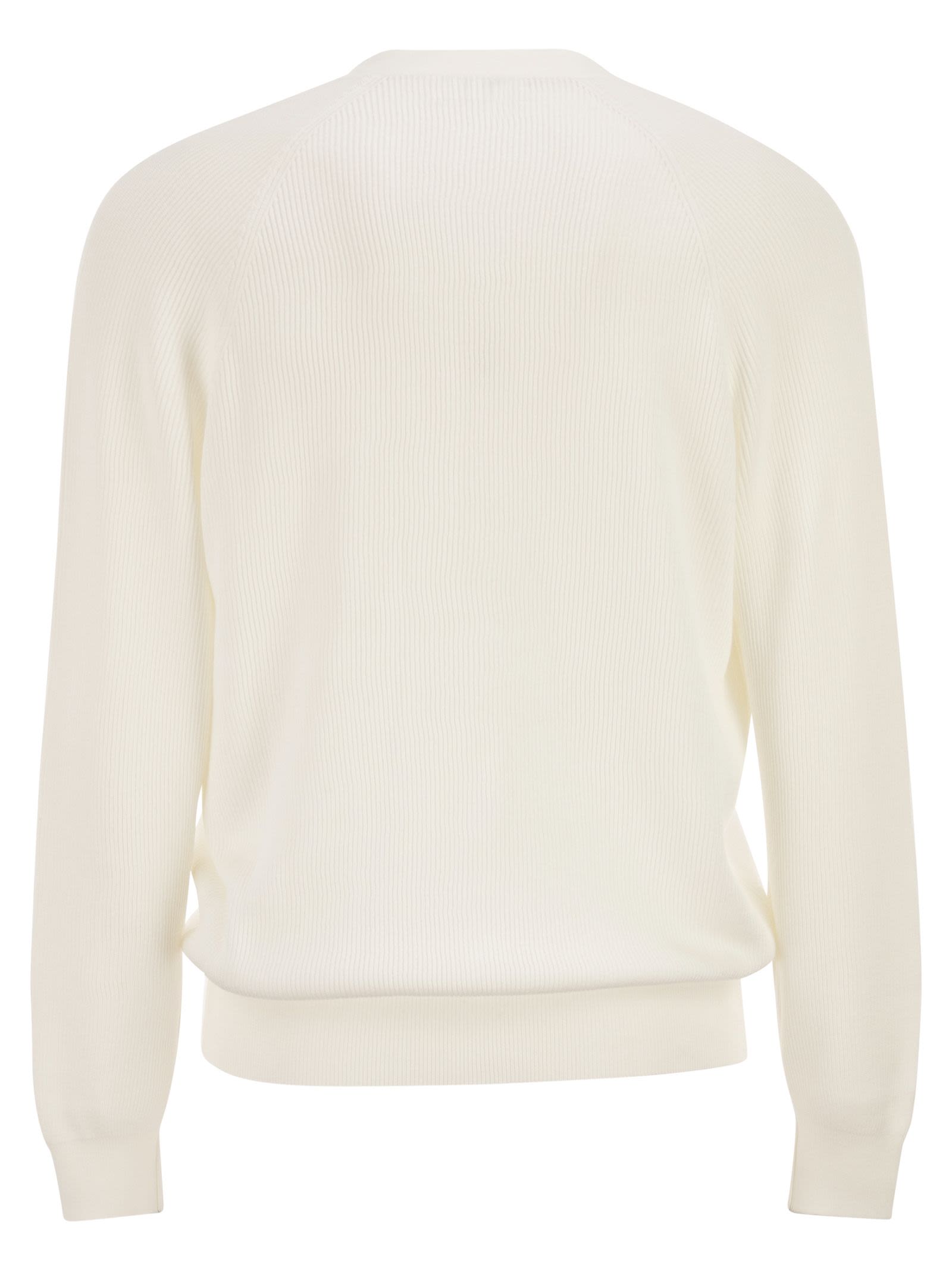 Brunello Cucinelli Men English Coast Cotton Cardigan With Raglan Sleeves BRUNELLO CUCINELLI