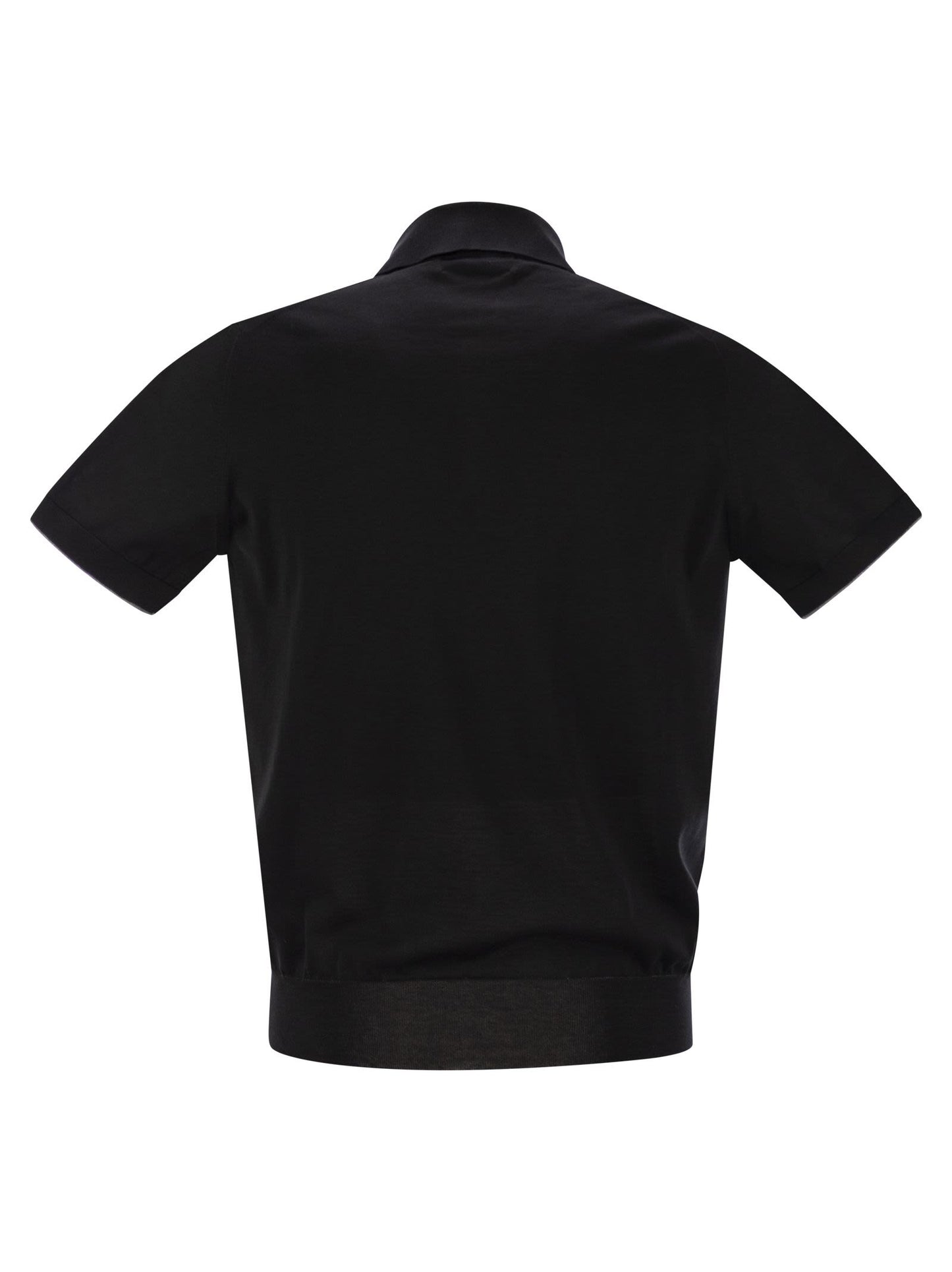 Brunello Cucinelli Men Lightweight Cotton Knit Polo Shirt BRUNELLO CUCINELLI
