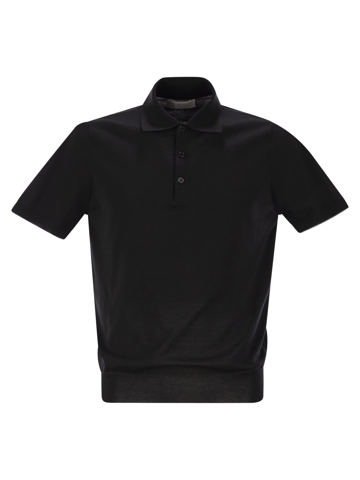 Brunello Cucinelli Men Lightweight Cotton Knit Polo Shirt BRUNELLO CUCINELLI