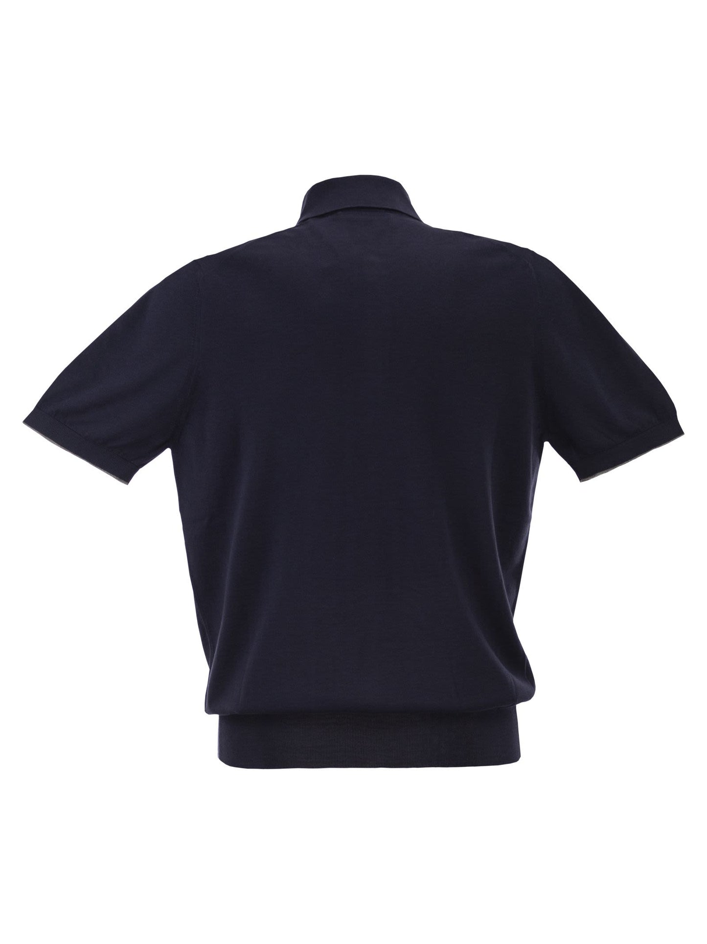 Brunello Cucinelli Men Lightweight Cotton Knit Polo Shirt BRUNELLO CUCINELLI