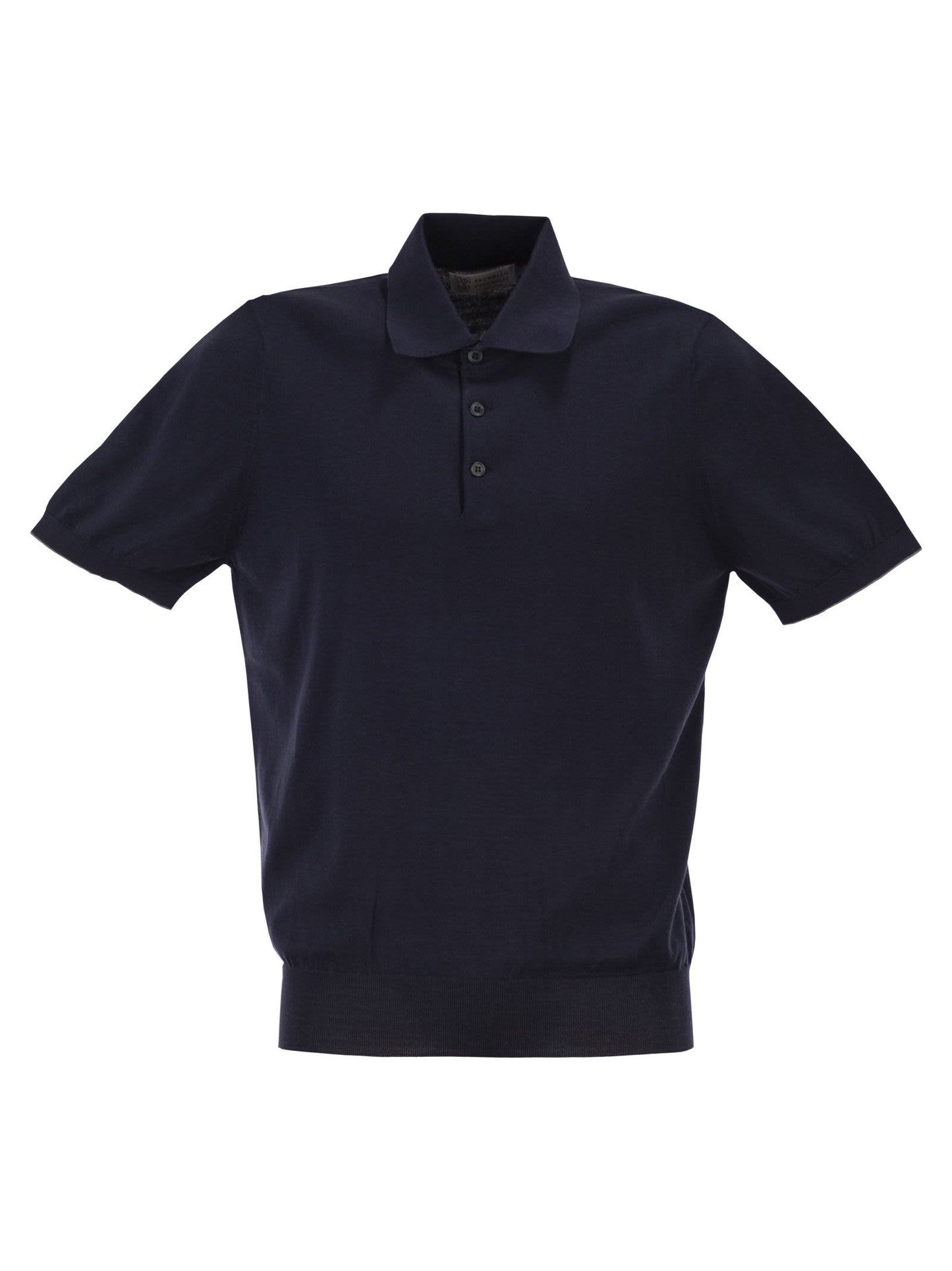 Brunello Cucinelli Men Lightweight Cotton Knit Polo Shirt BRUNELLO CUCINELLI
