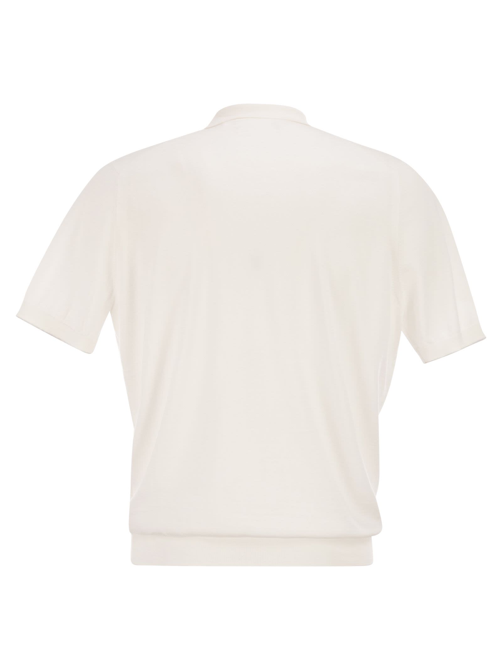 Brunello Cucinelli Men Cotton Polo Style Sweater BRUNELLO CUCINELLI