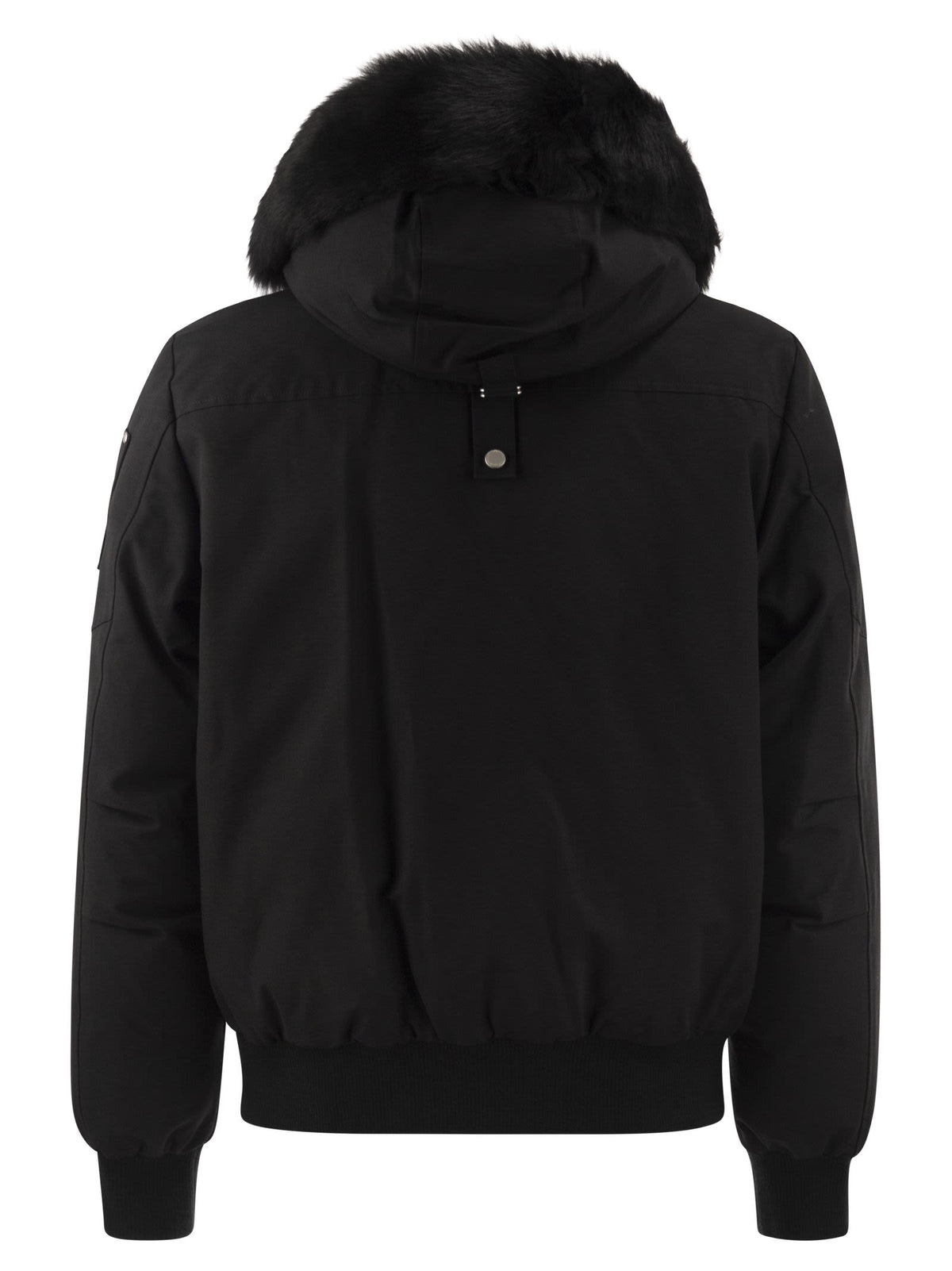 Moose Knuckles Men Original Ballistic - Down-Filled Bomber Jacket With Hood And Shearling Trim MOOSE KNUCKLES