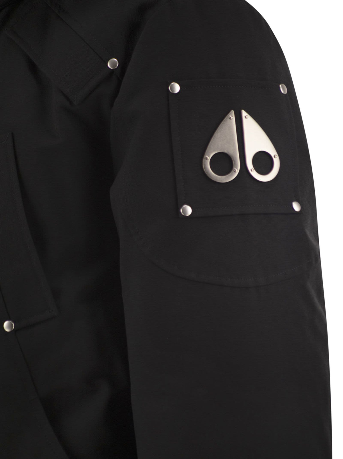 Moose Knuckles Men Original Ballistic - Down-Filled Bomber Jacket With Hood And Shearling Trim MOOSE KNUCKLES