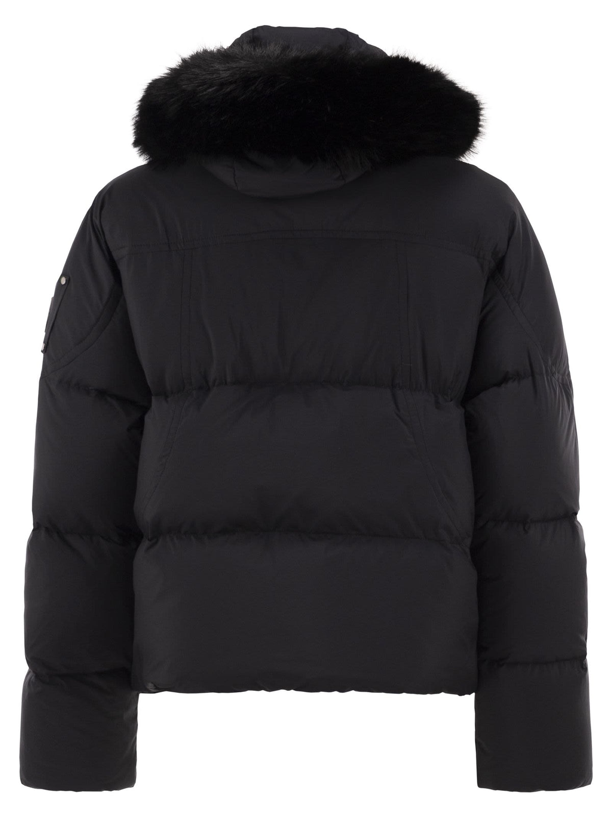Moose Knuckles Women Everest - Cropped Down Jacket With Faux Fur-Trimmed Hood MOOSE KNUCKLES