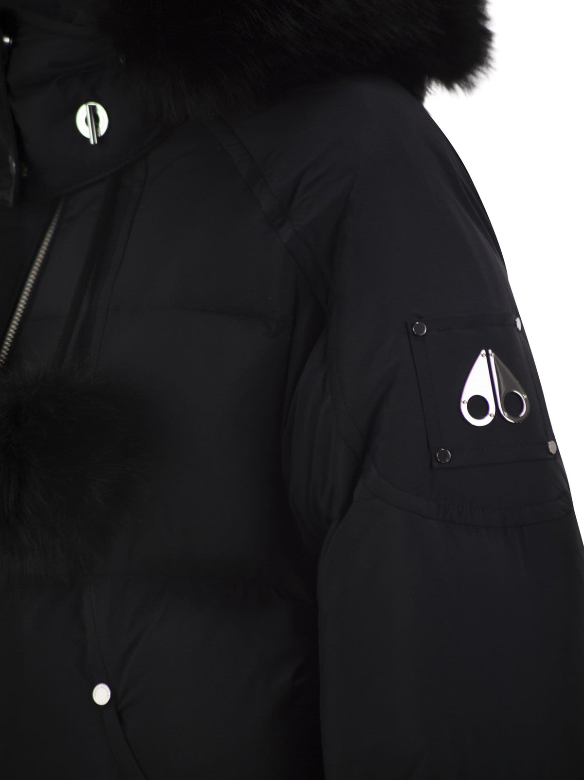 Moose Knuckles Women Everest - Cropped Down Jacket With Faux Fur-Trimmed Hood MOOSE KNUCKLES