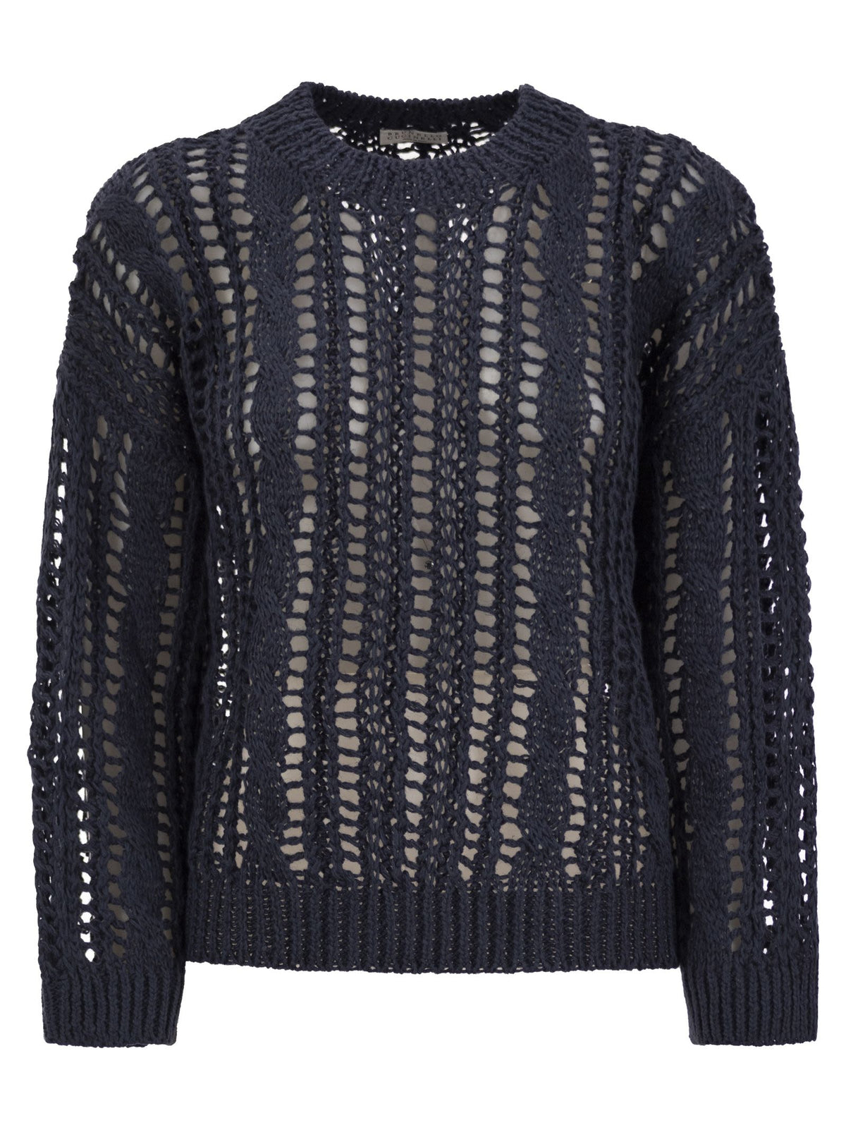 Brunello Cucinelli Women Cable & Mesh Jute And Cotton Jersey BRUNELLO CUCINELLI